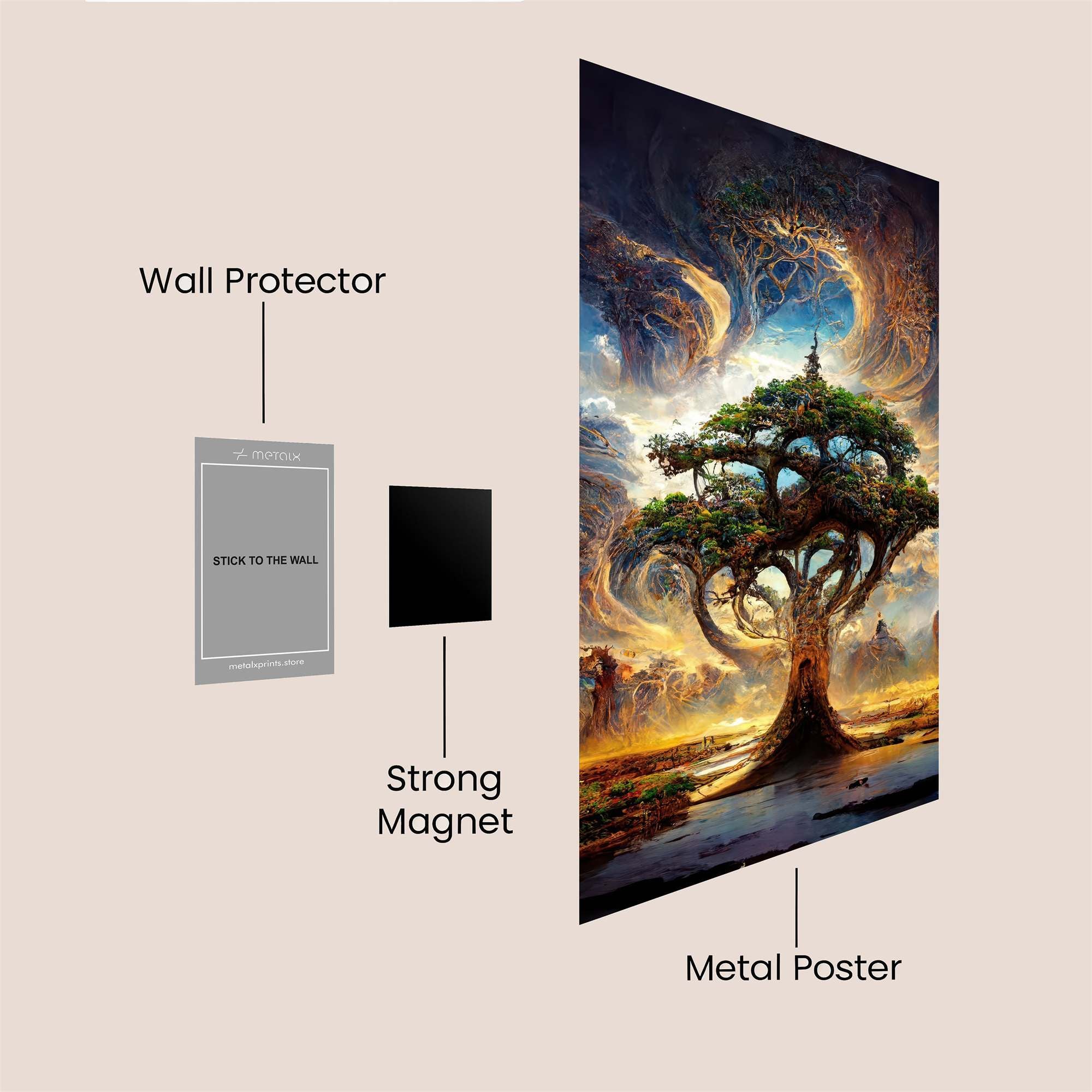 Yggdrasil Enchanting Safe Wall Magnetic / M
