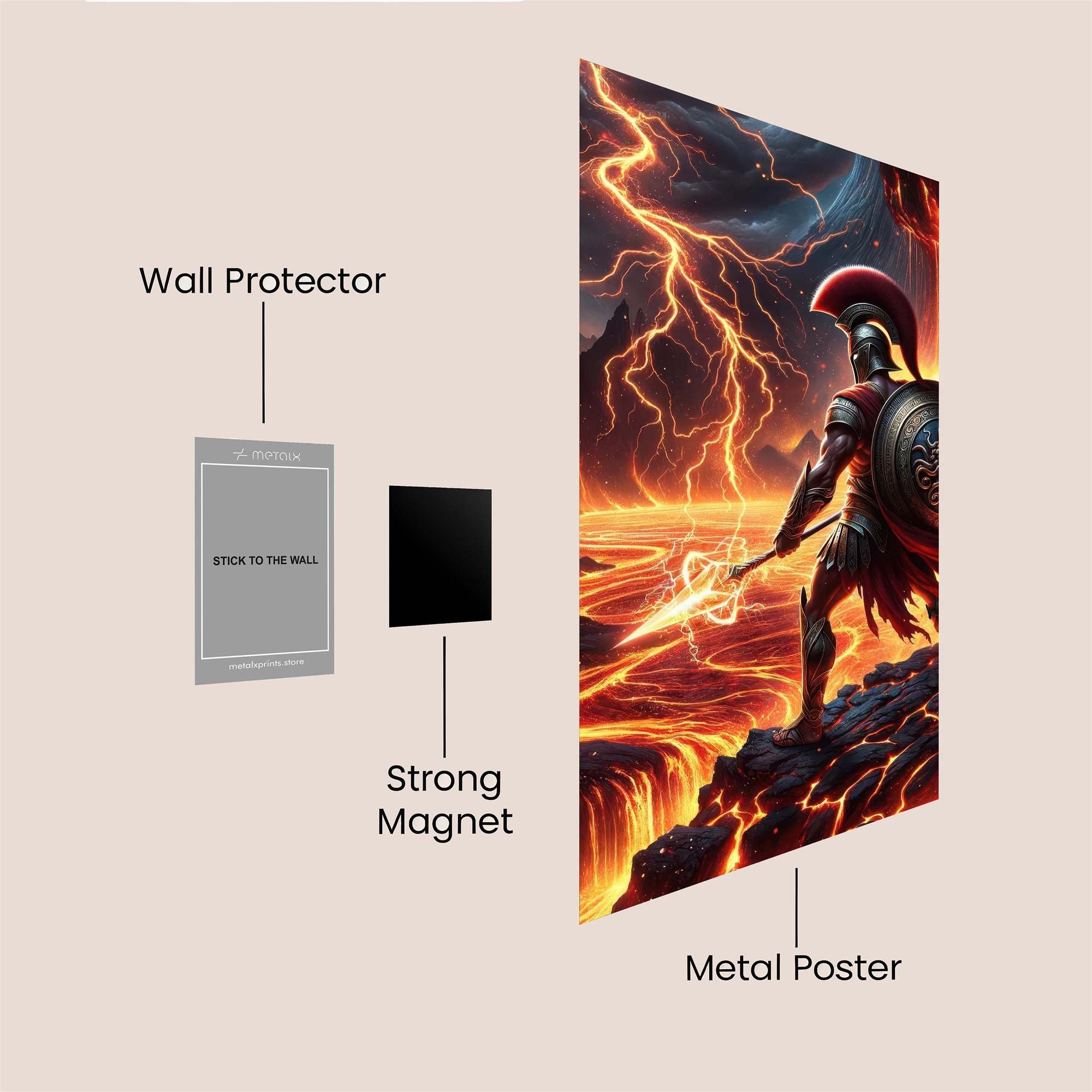 Zeus Enraged Safe Wall Magnetic / M