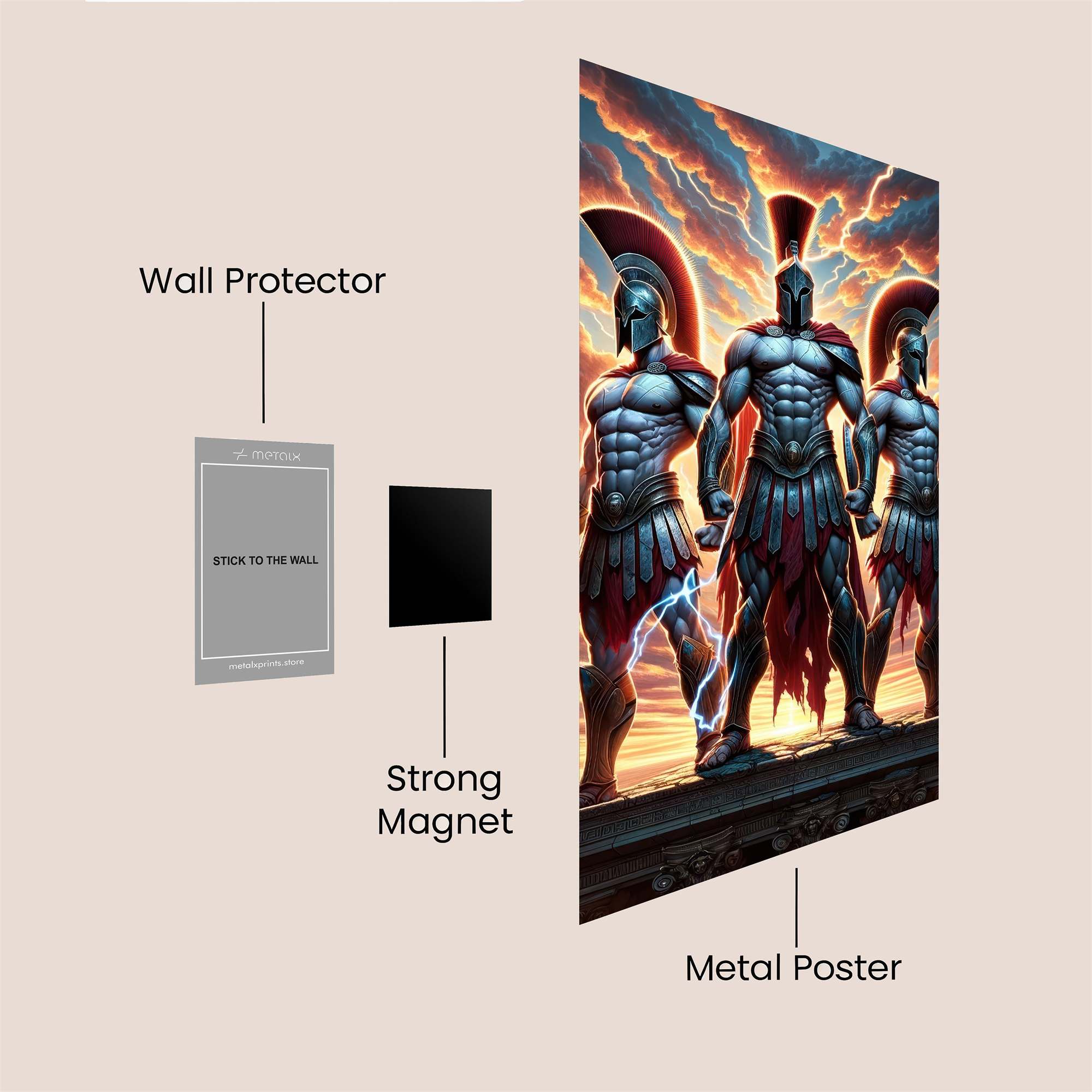 Spartans Majestic Safe Wall Magnetic / M
