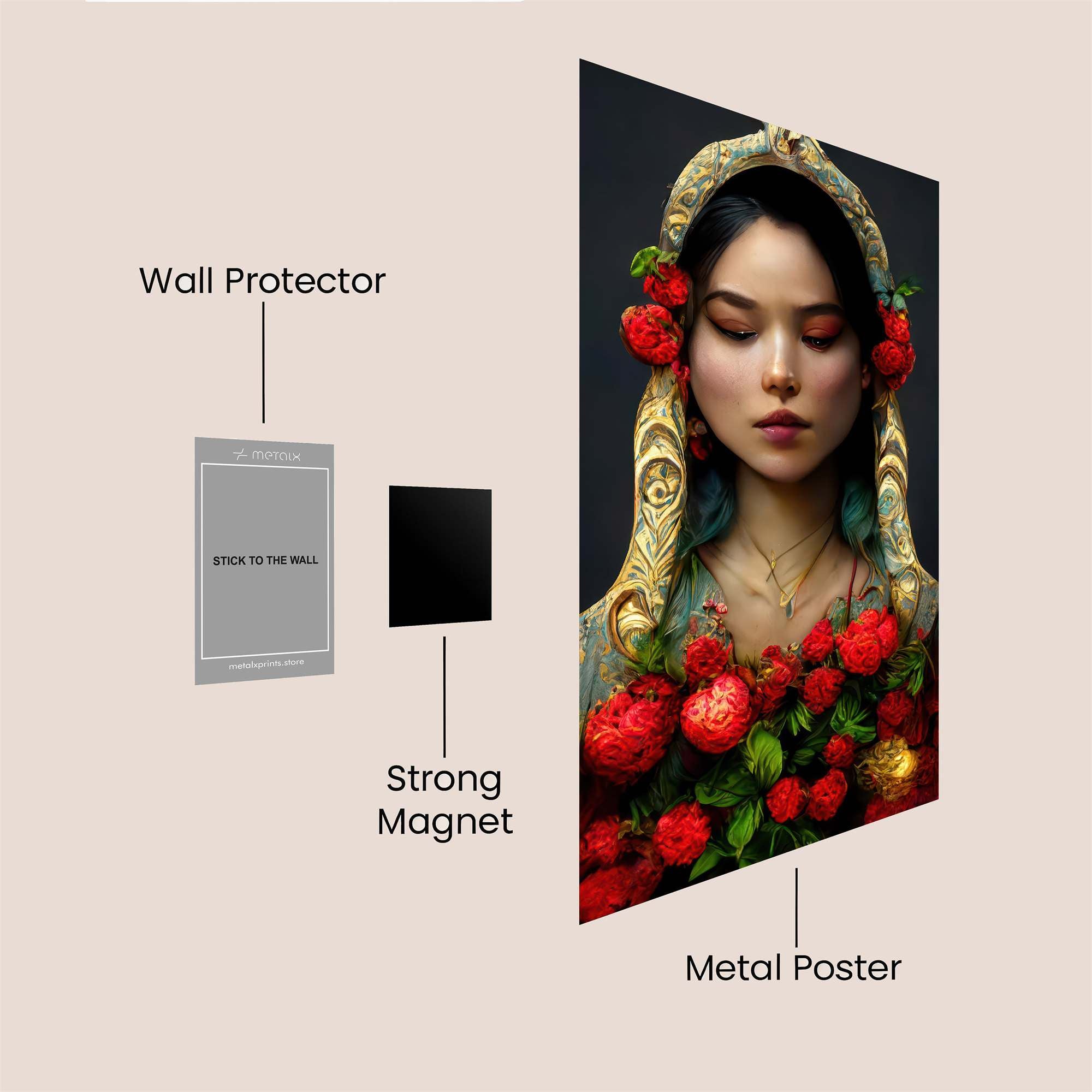 Rosy Serenity Safe Wall Magnetic / M
