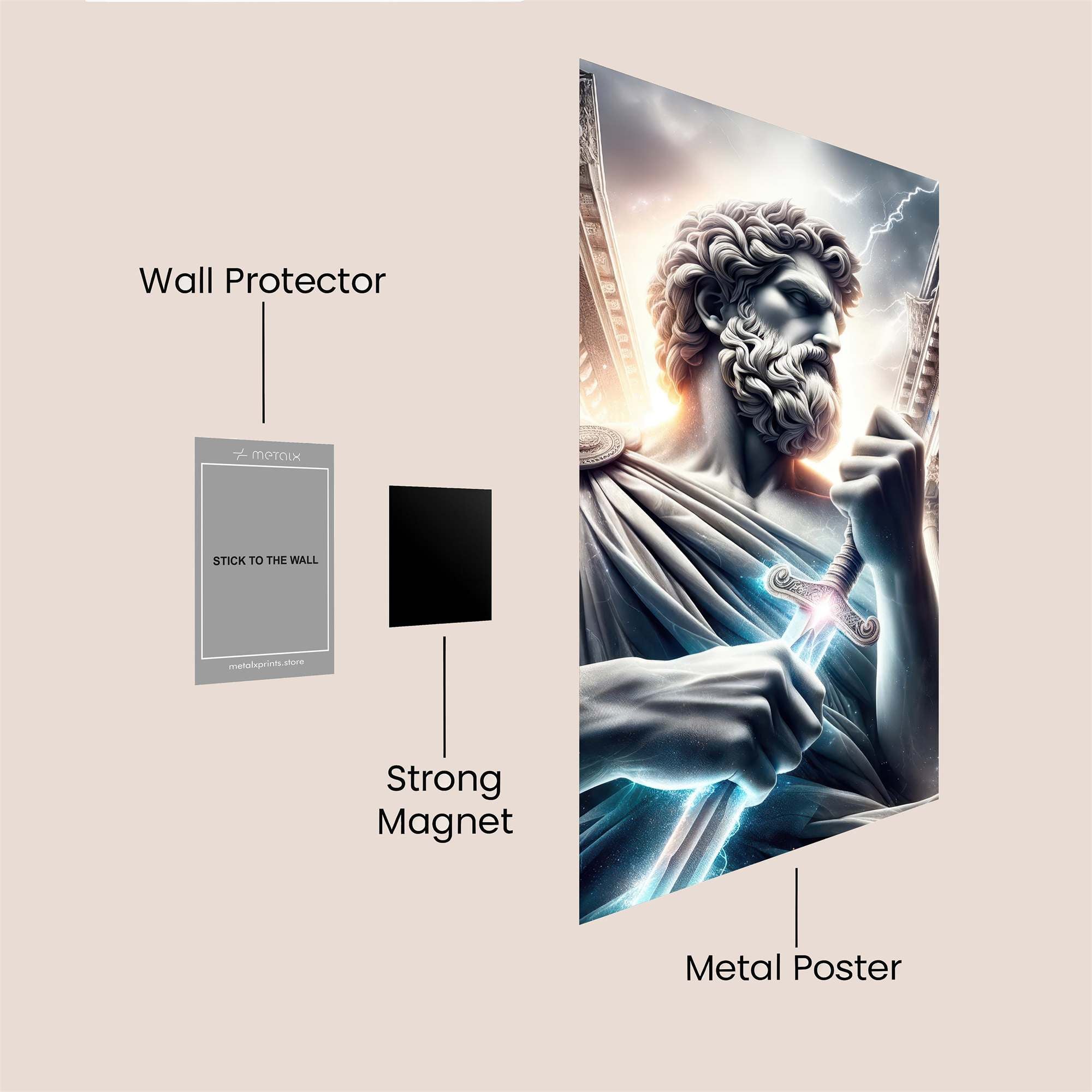Zeus Thunderous Safe Wall Magnetic / M