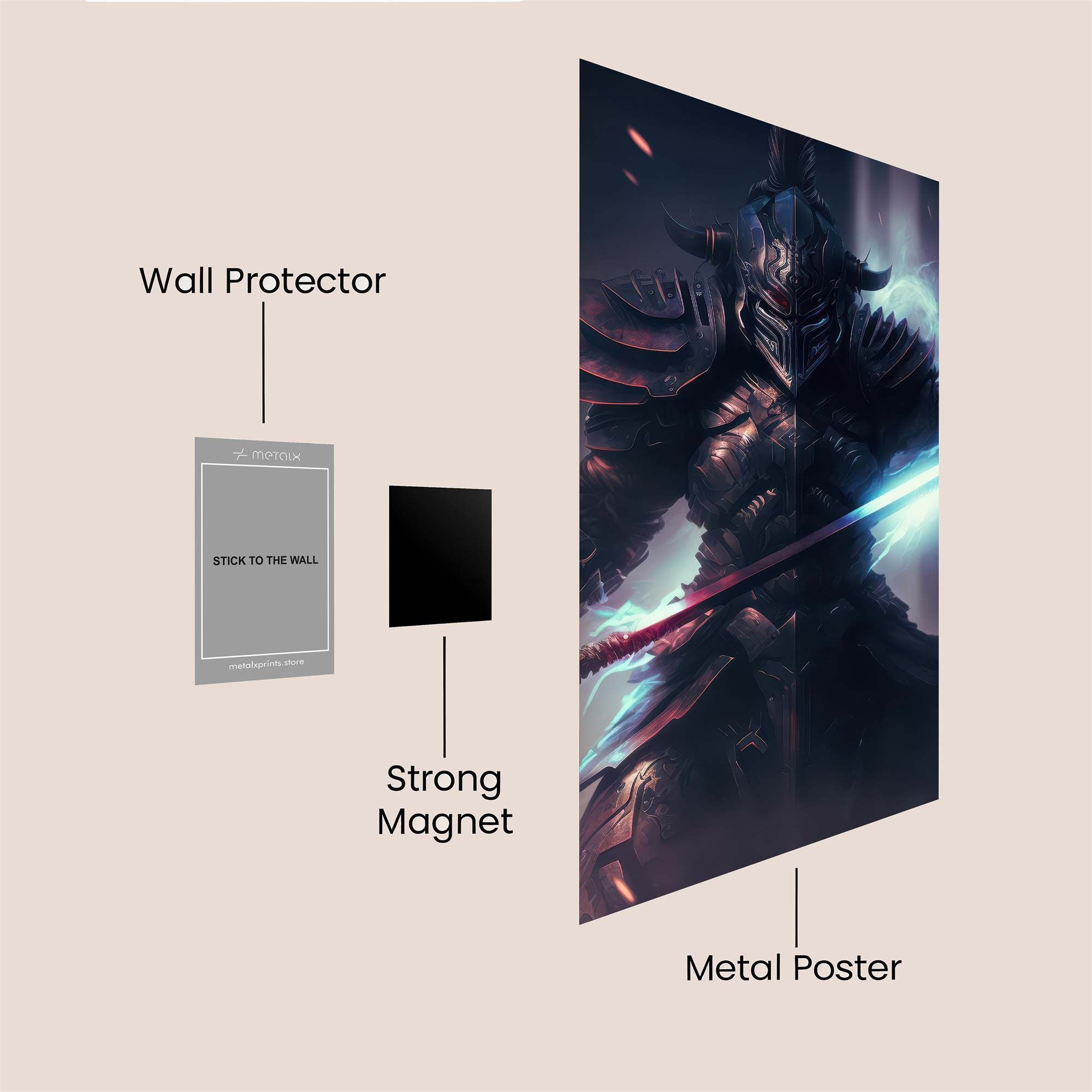 Samurai Eclipse Safe Wall Magnetic / M