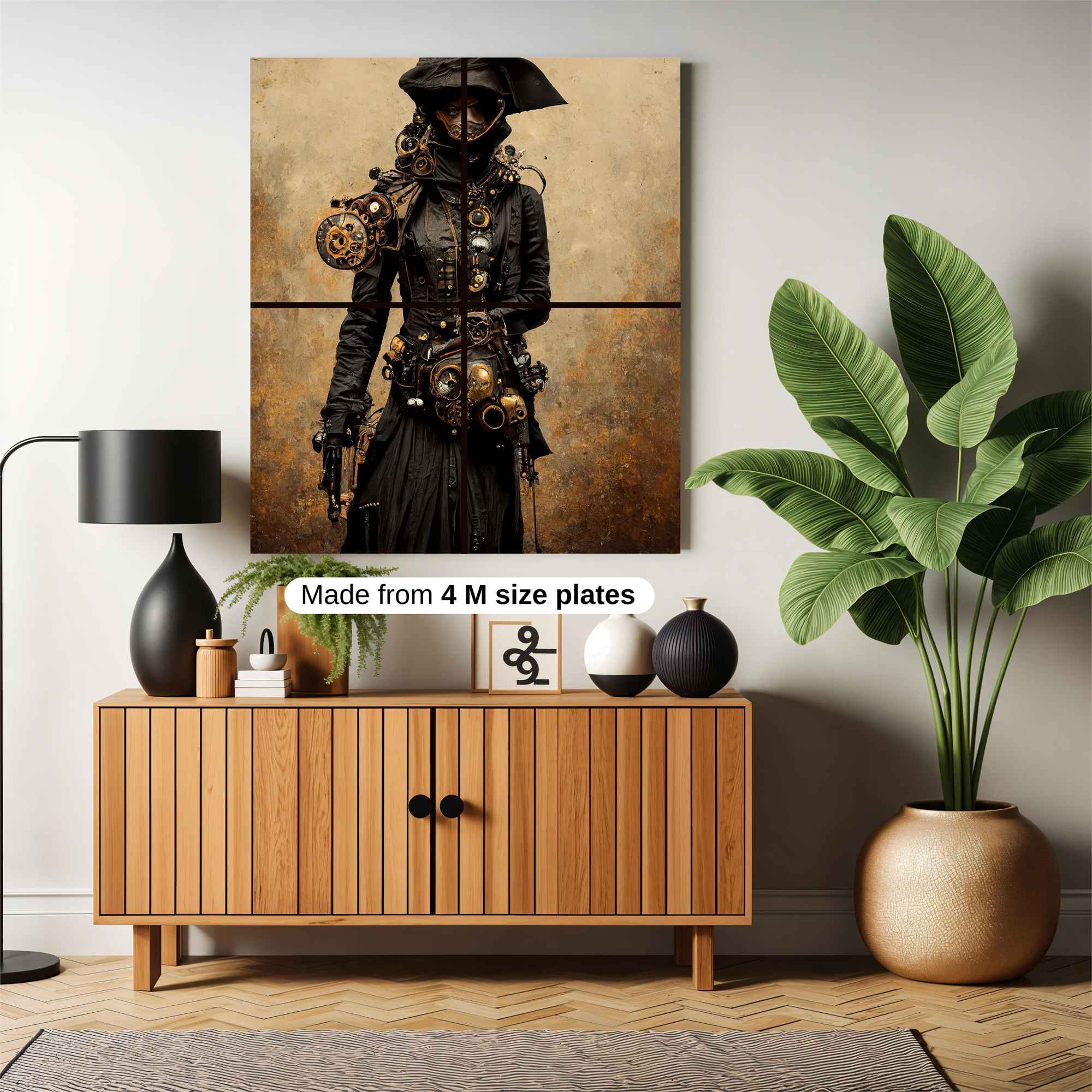 Steampunk Enigma Safe Wall Magnetic / M