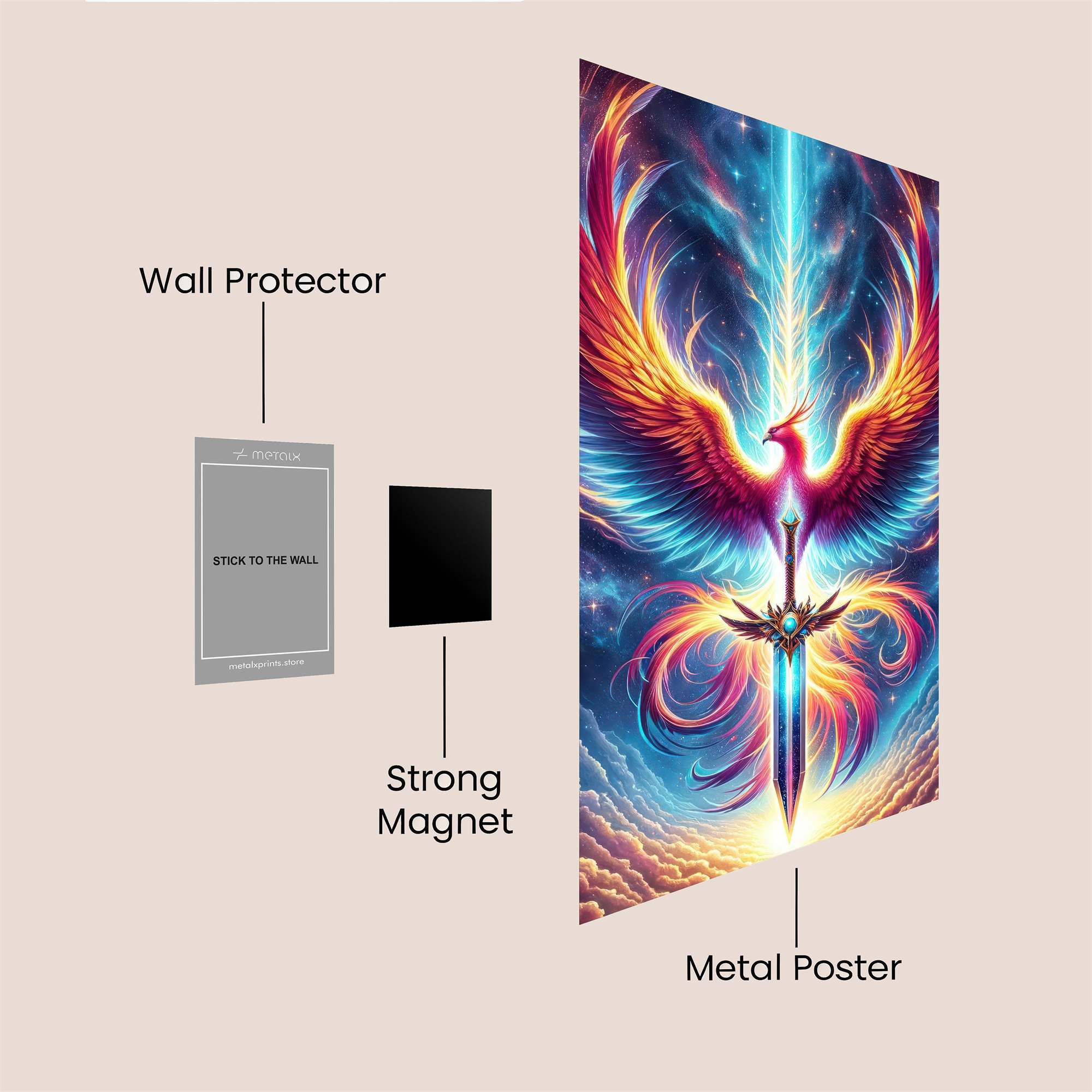 Phoenix Radiant Safe Wall Magnetic / M