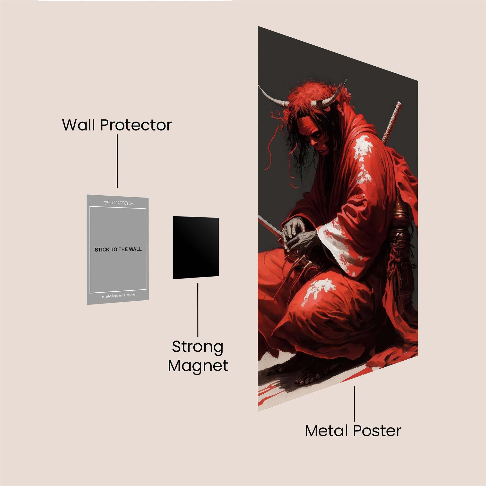 Demon Serenity Safe Wall Magnetic / M