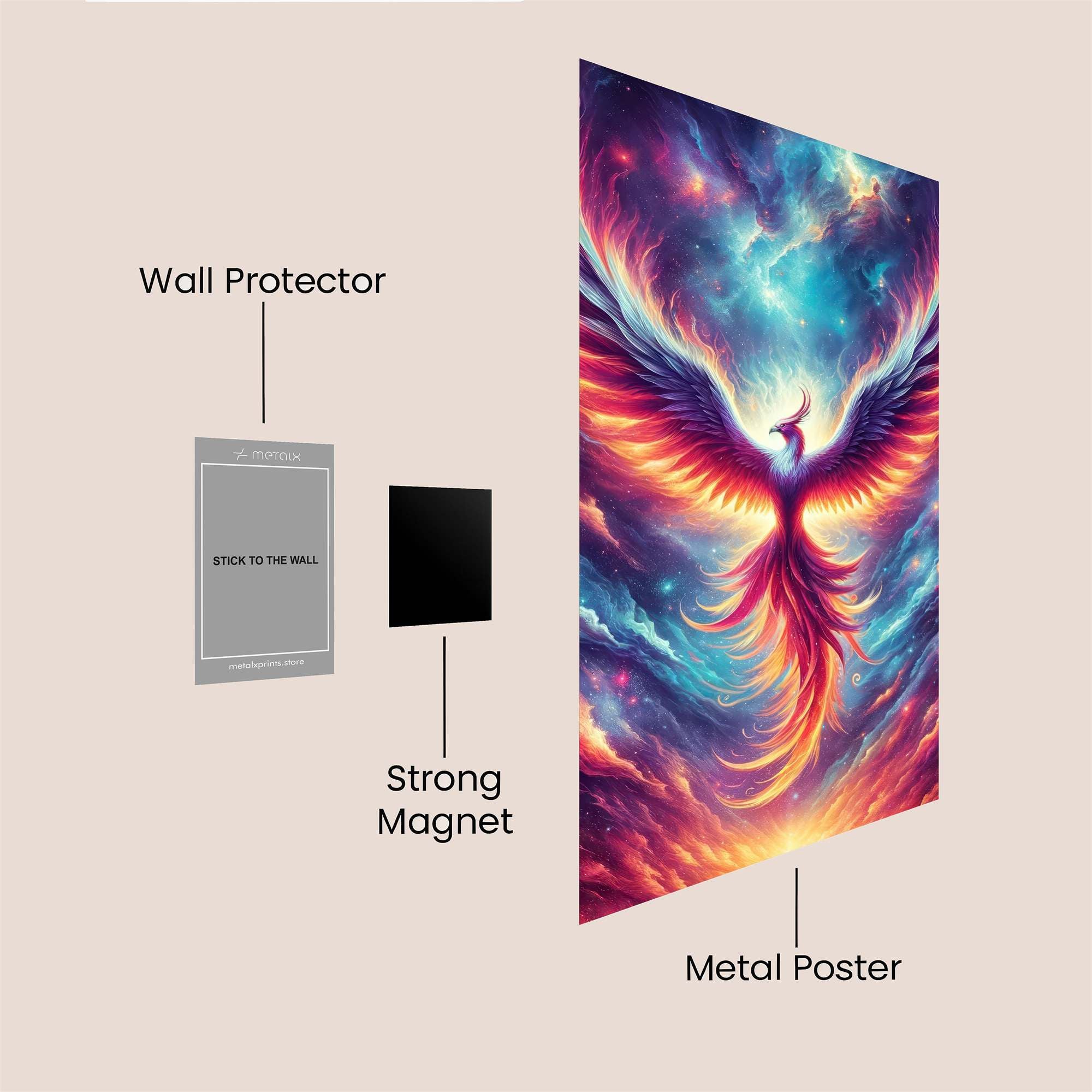 Phoenix Ascendant Safe Wall Magnetic / M