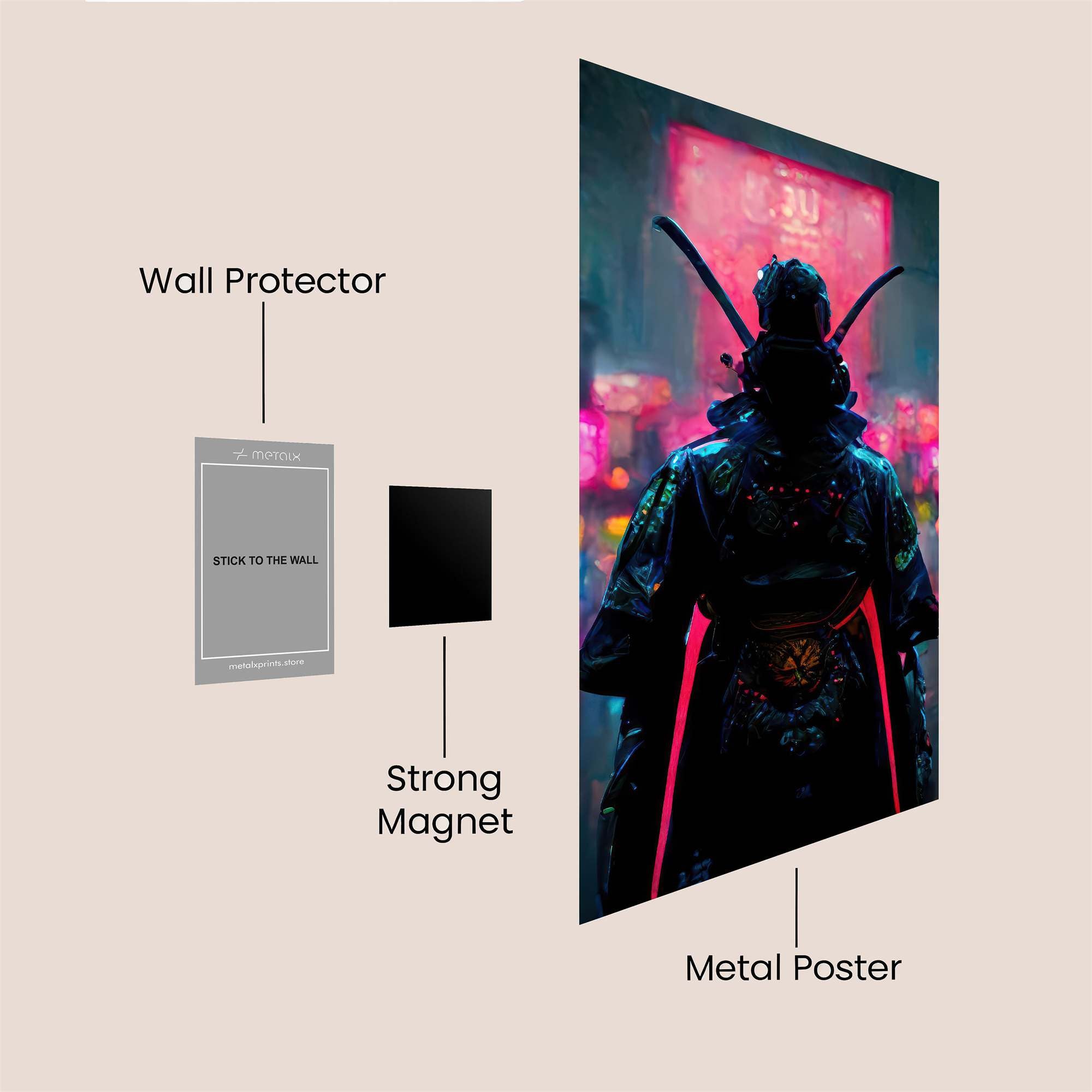 Cyber Samurai Safe Wall Magnetic / M