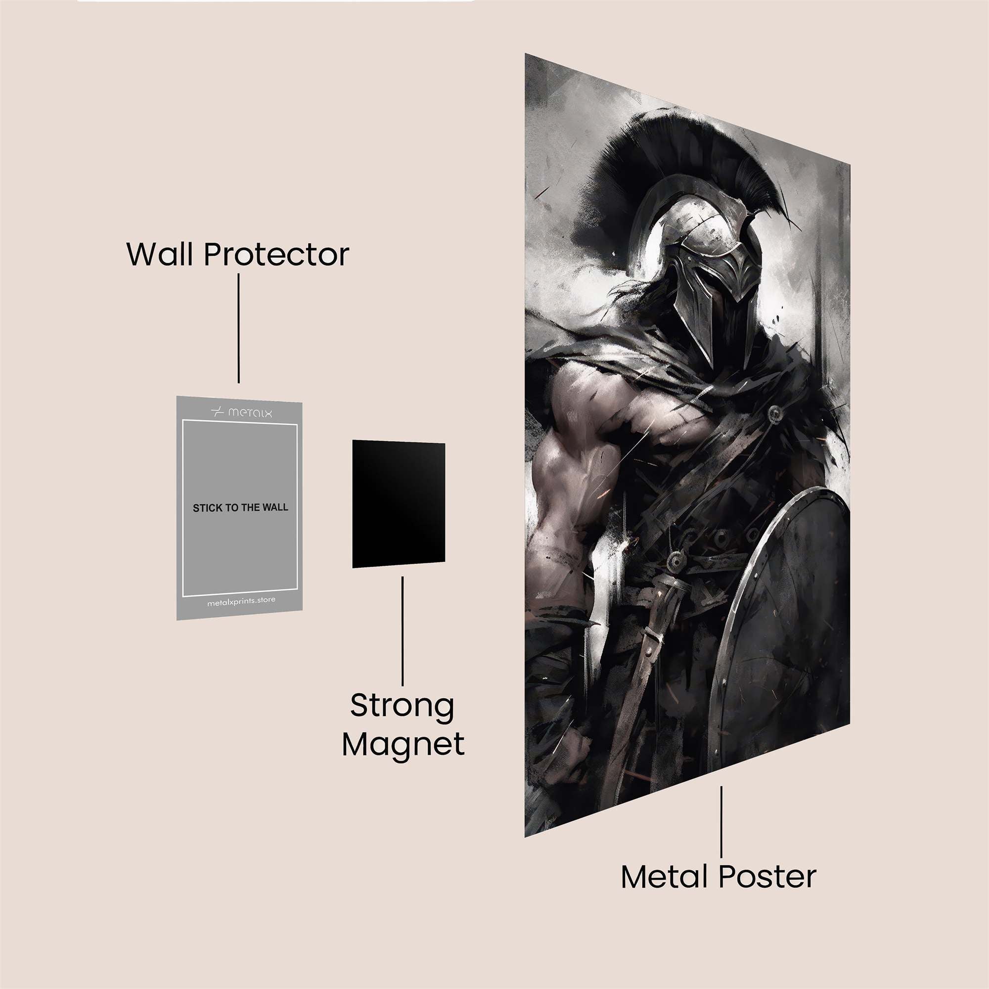 Spartan Gloom Safe Wall Magnetic / M