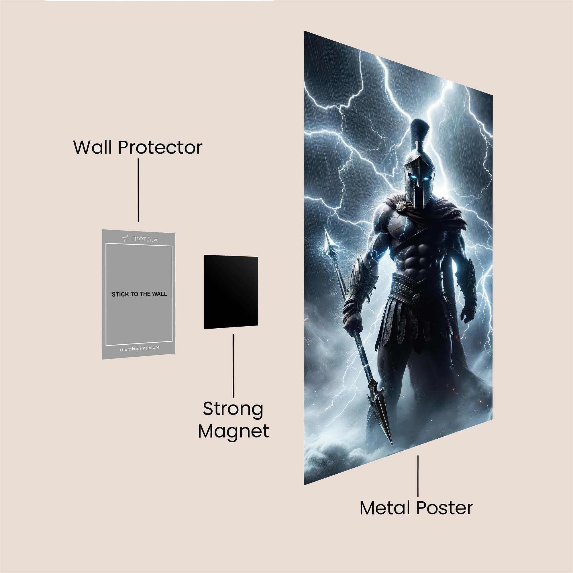 Zeus Unleashed Safe Wall Magnetic / M