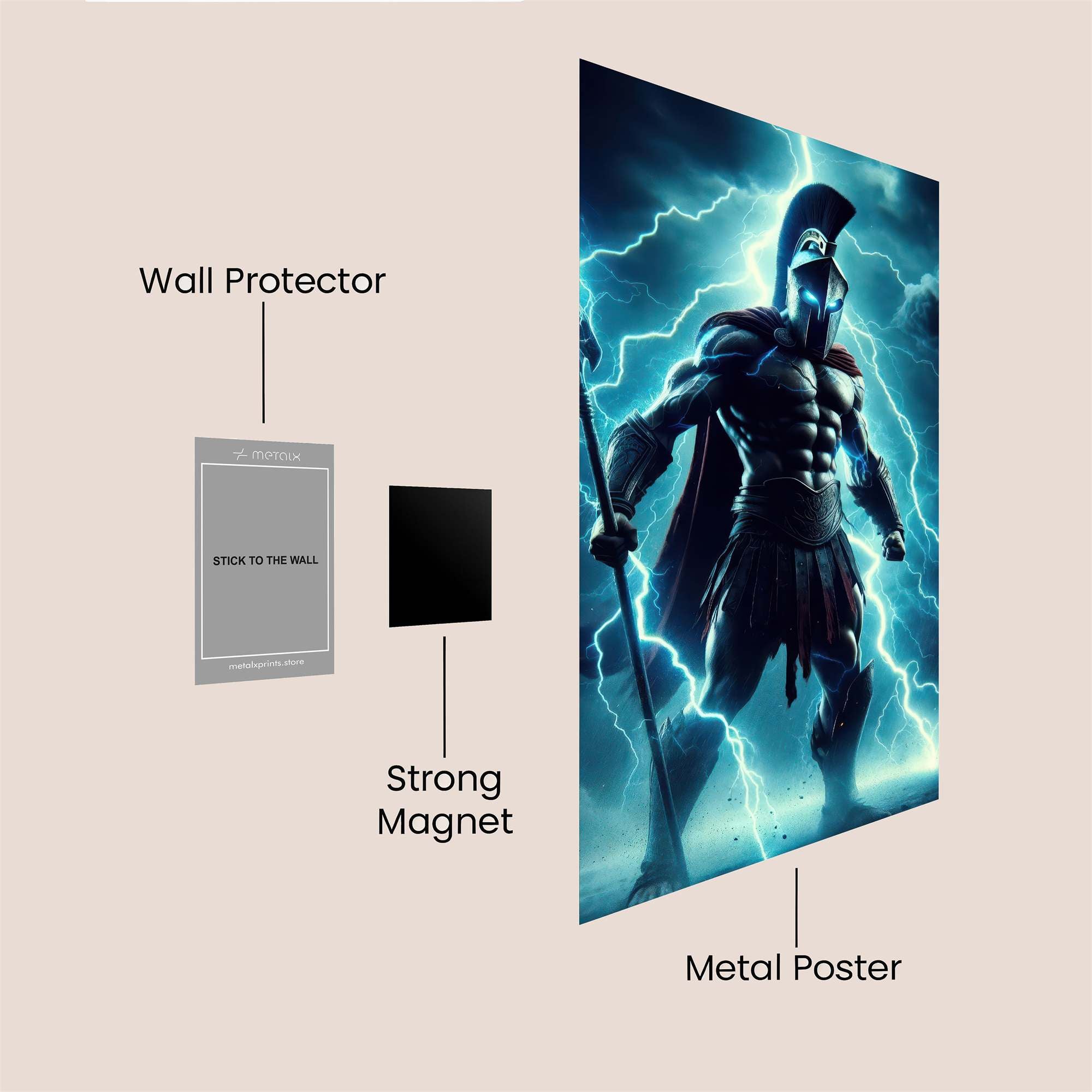 Zeus Unleashed Safe Wall Magnetic / M