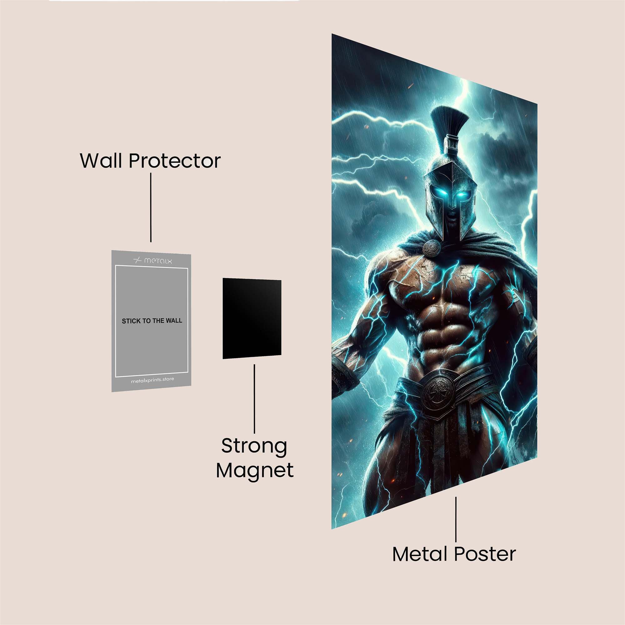 Zeus Enraged Safe Wall Magnetic / M