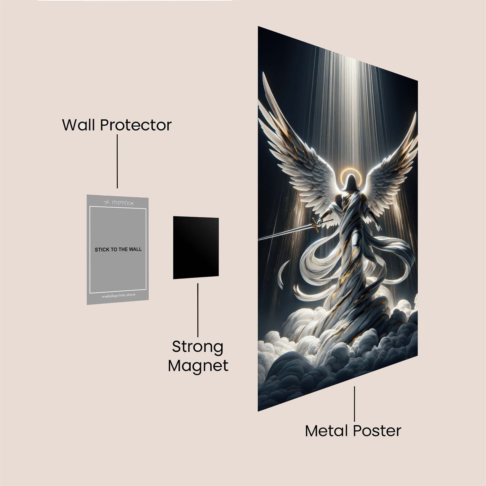 Angel Ascent Safe Wall Magnetic / M