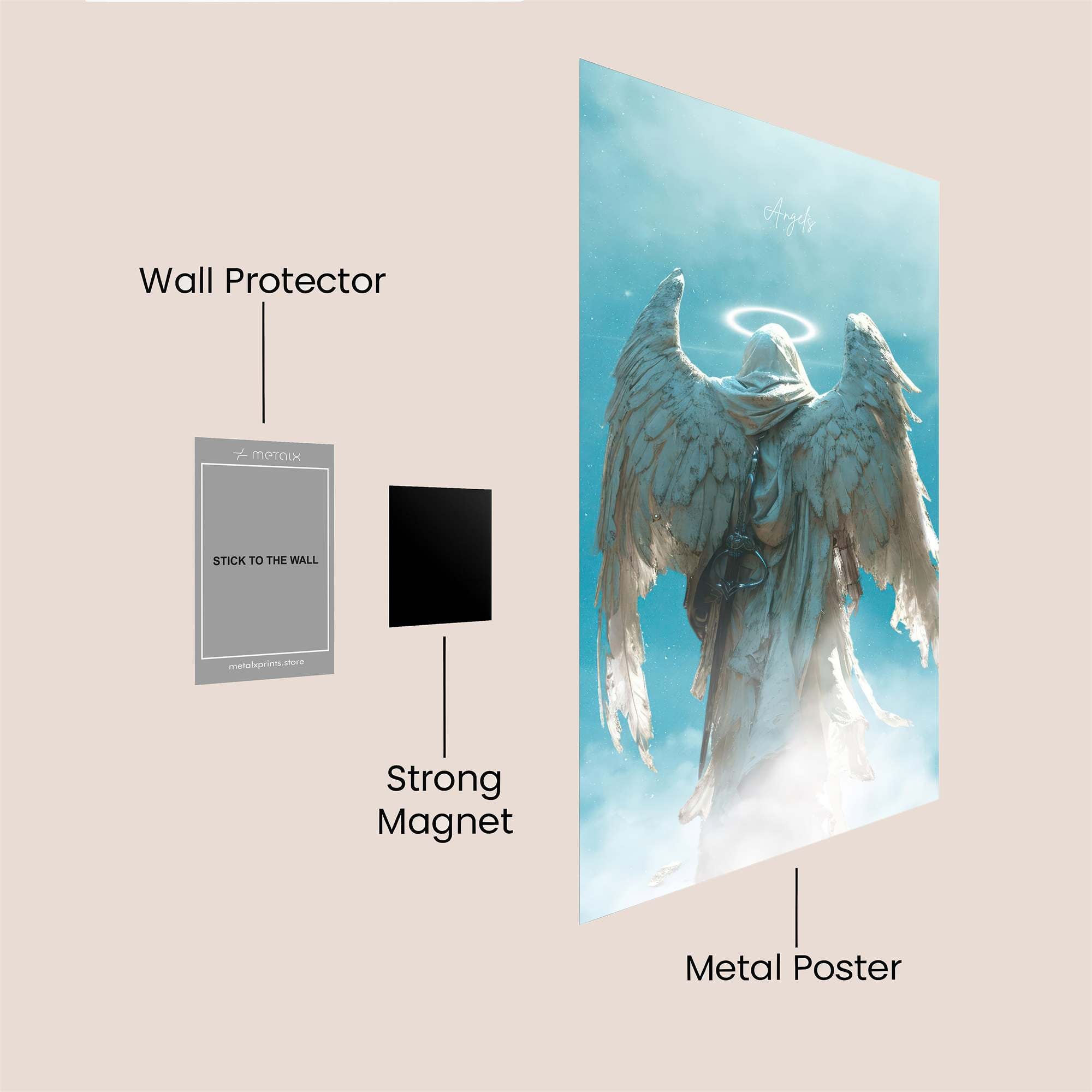 Angel Serenity Safe Wall Magnetic / M