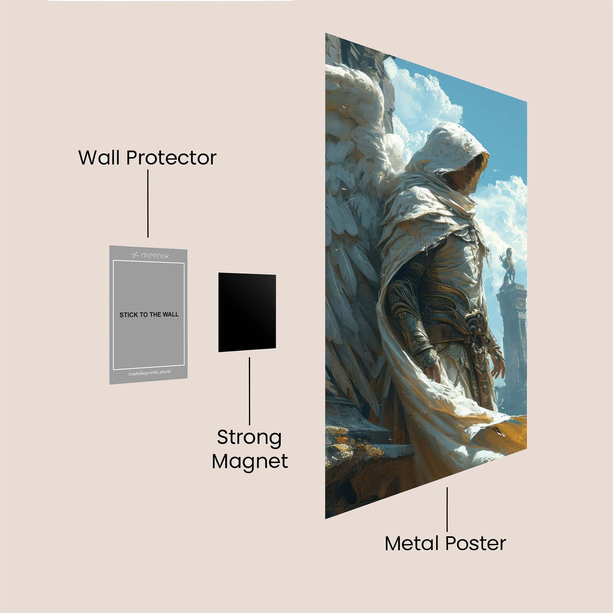 Angel Serenity Safe Wall Magnetic / M