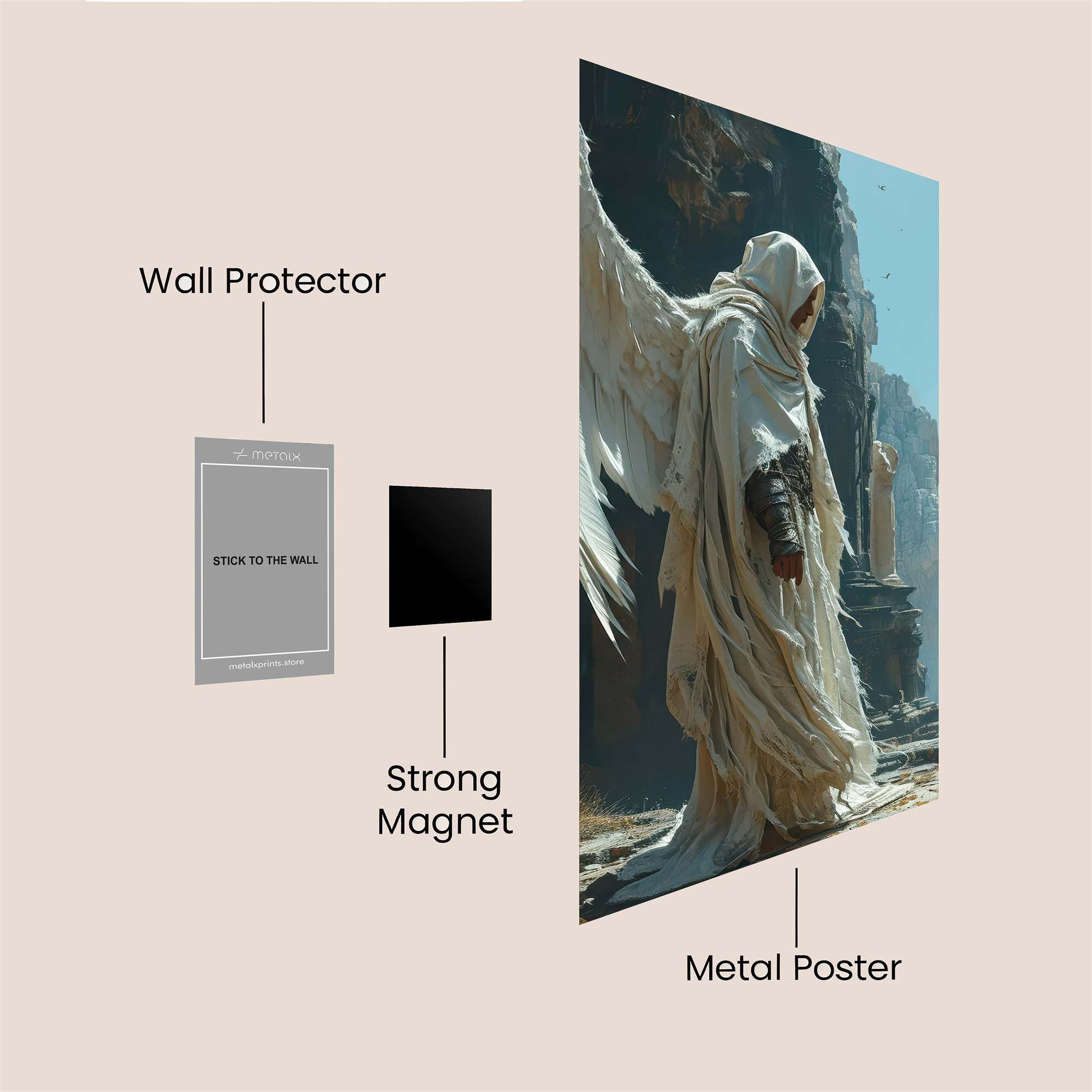 Angel Serenity Safe Wall Magnetic / M