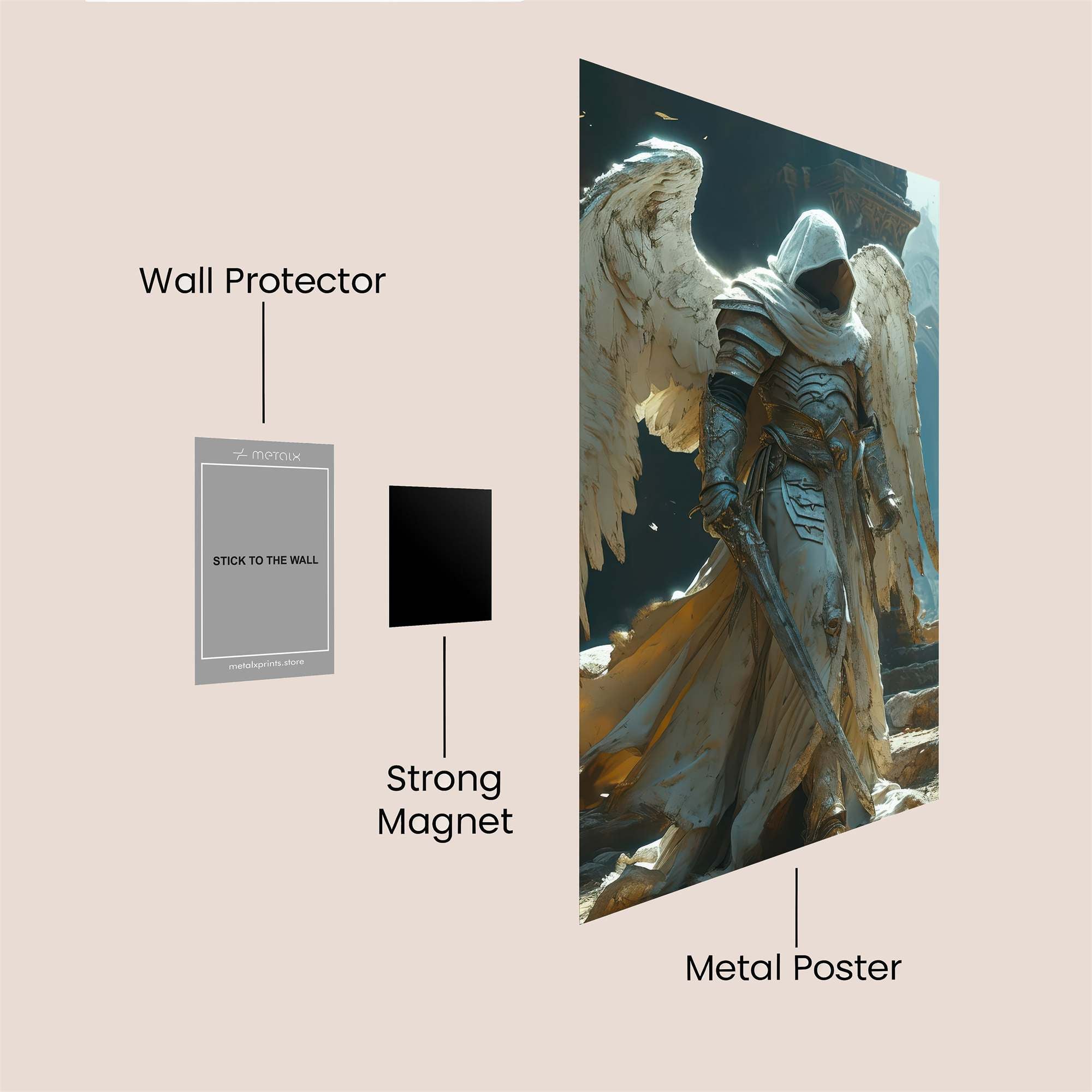 Angel Sorrow Safe Wall Magnetic / M