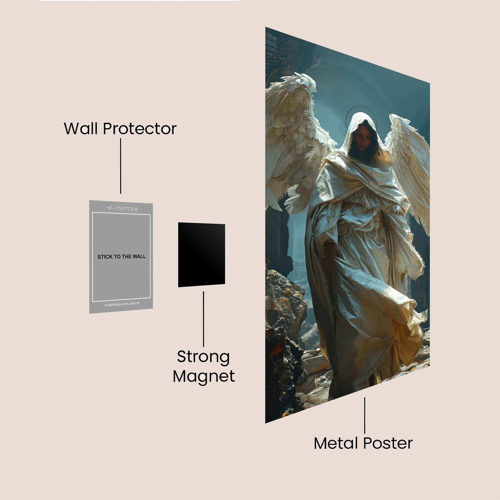 Angel Resilient Safe Wall Magnetic / M