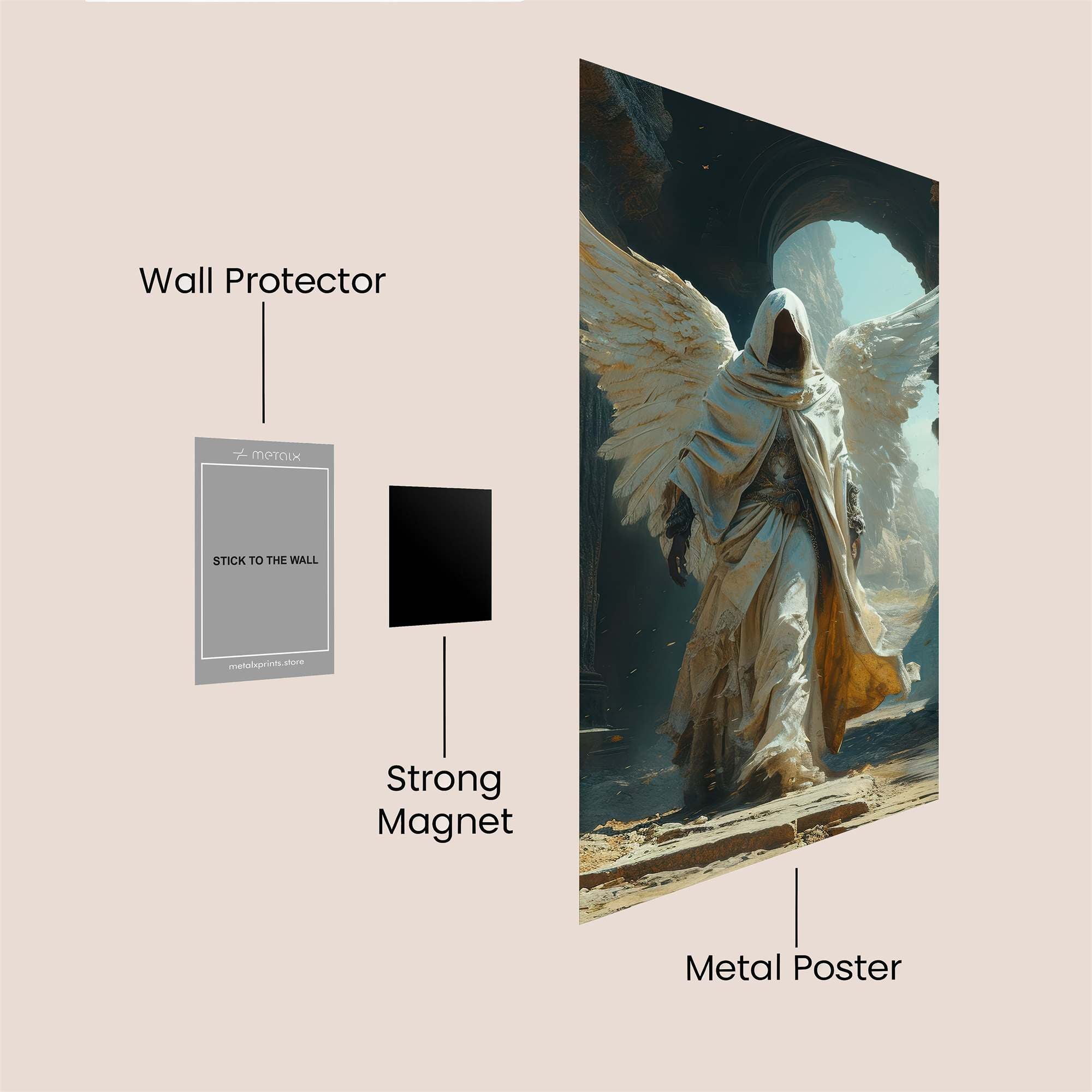Angel Resilient Safe Wall Magnetic / M