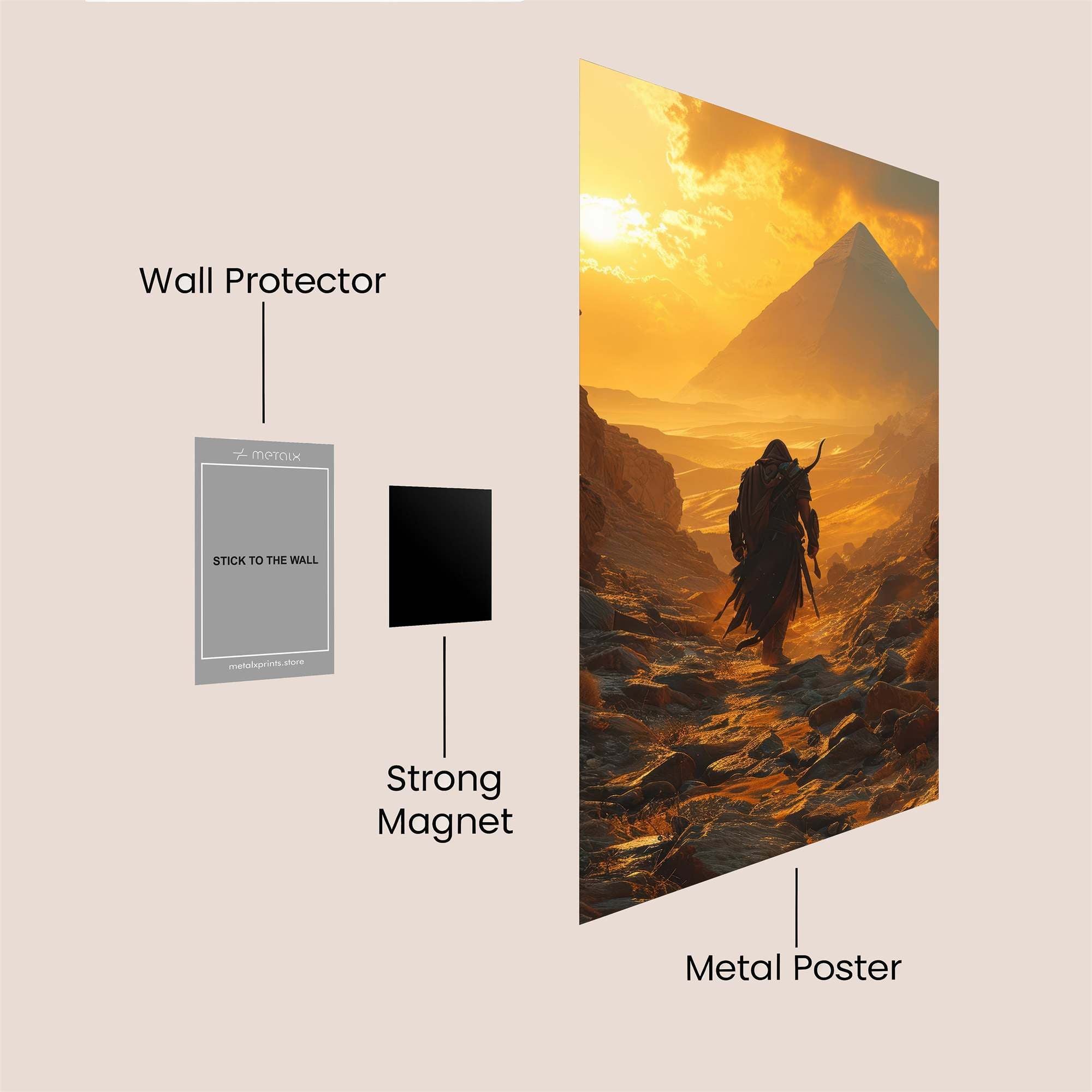 Pyramid Quest Safe Wall Magnetic / M