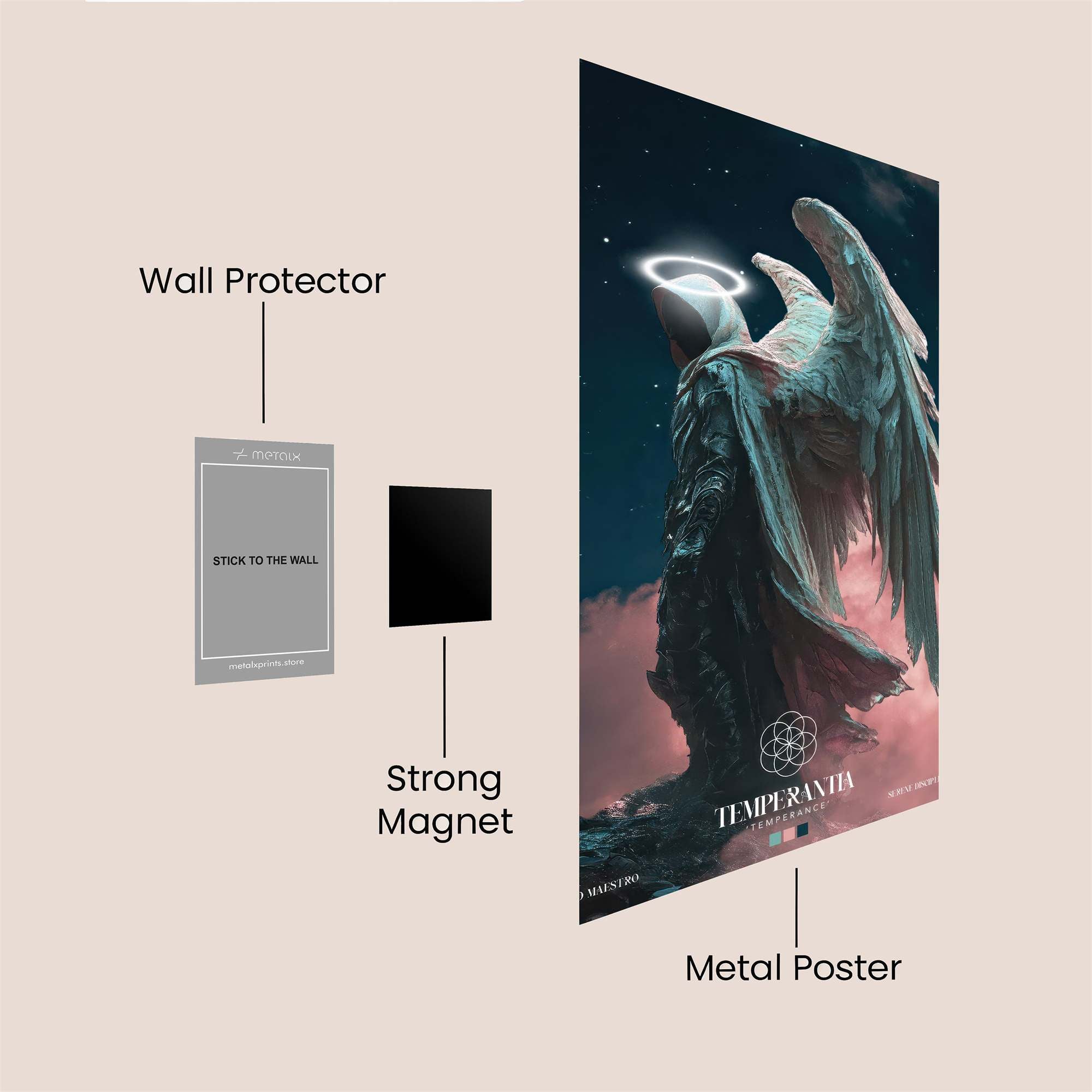 Angel Serenity Safe Wall Magnetic / M