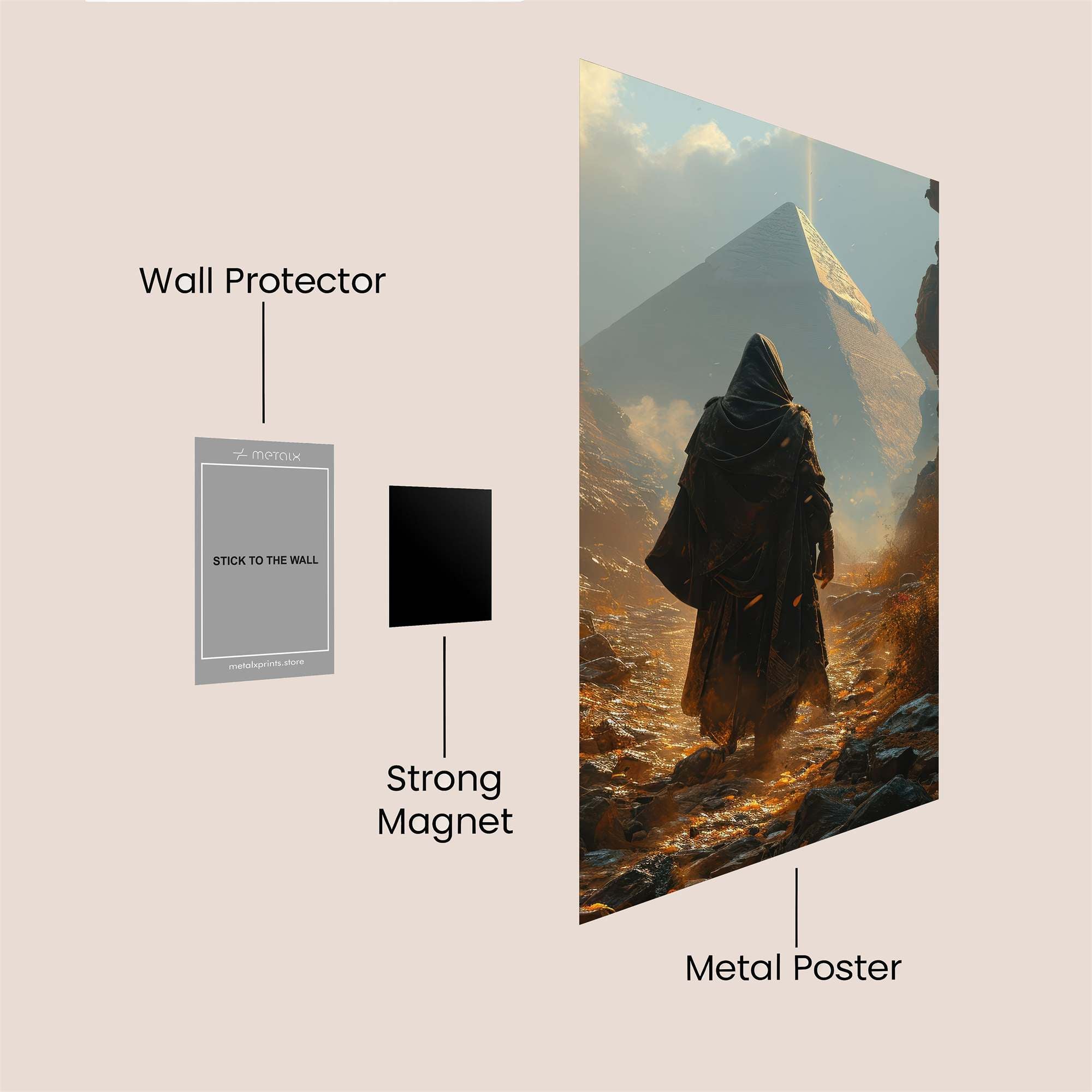 Pyramid Quest Safe Wall Magnetic / M