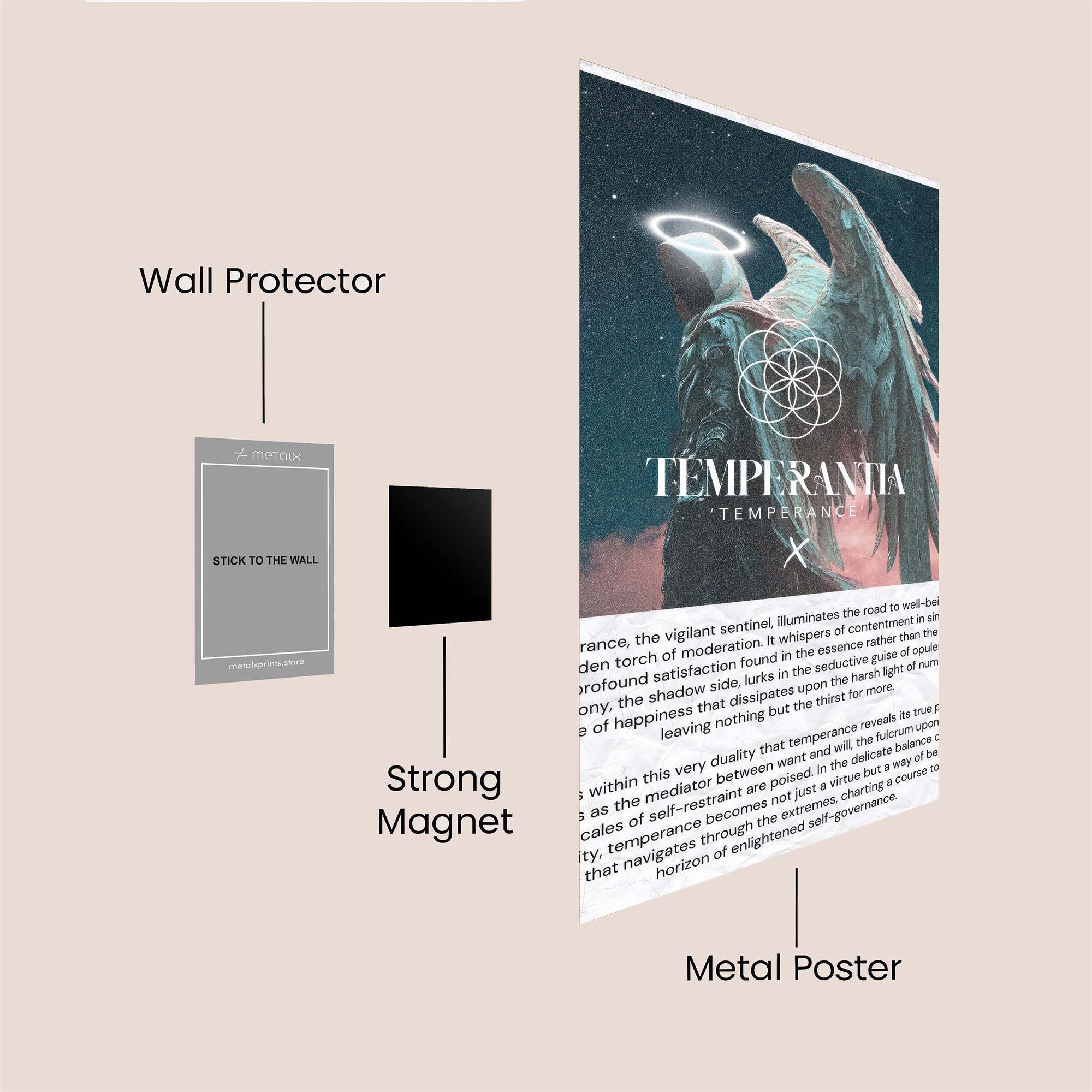 Angelica Serenity Safe Wall Magnetic / M