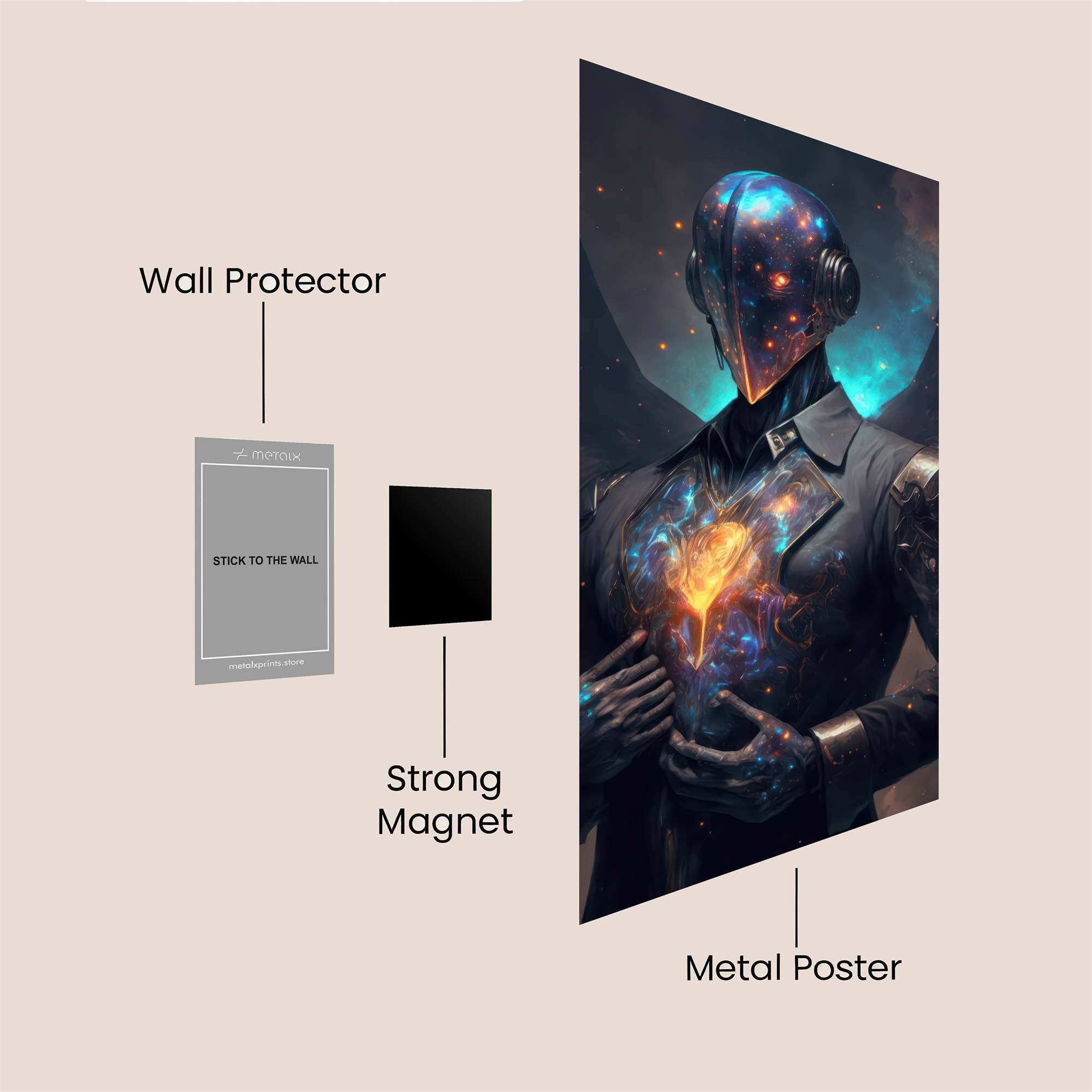 Galactic Guardian Safe Wall Magnetic / M