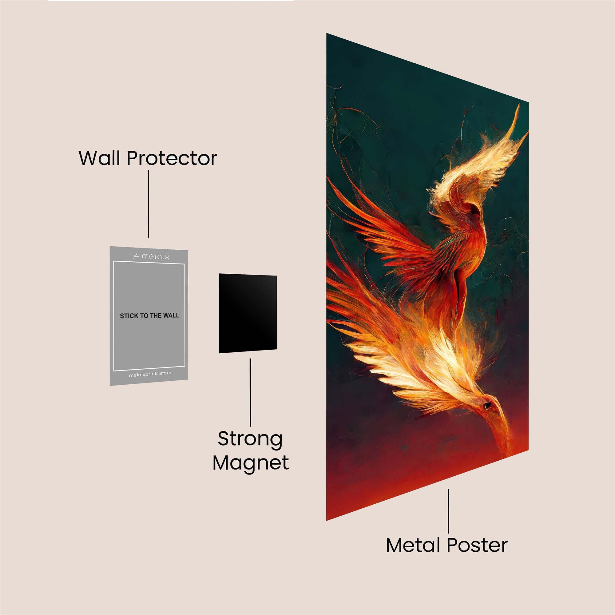 Phoenix Ascend Safe Wall Magnetic / M