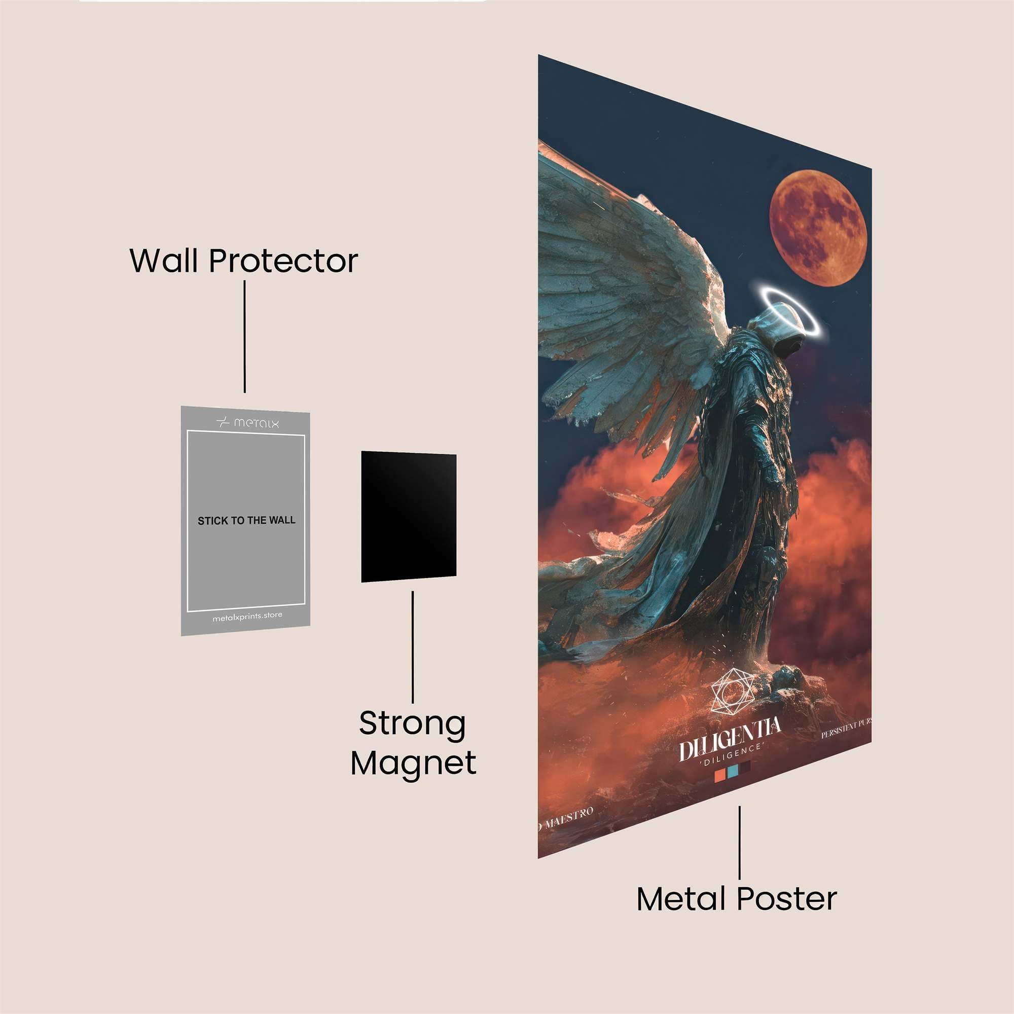 Samurai Inferno Safe Wall Magnetic / M