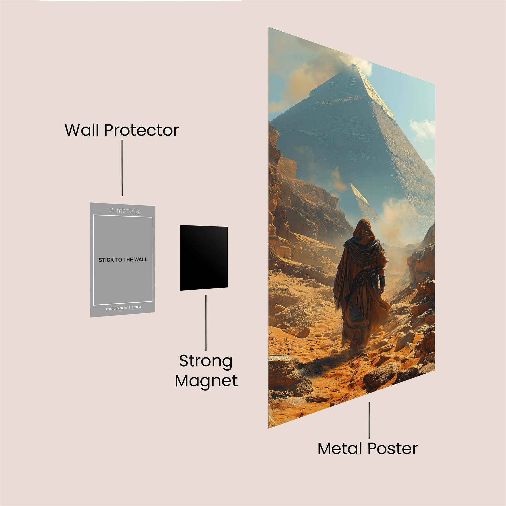 Pyramid Quest Safe Wall Magnetic / M