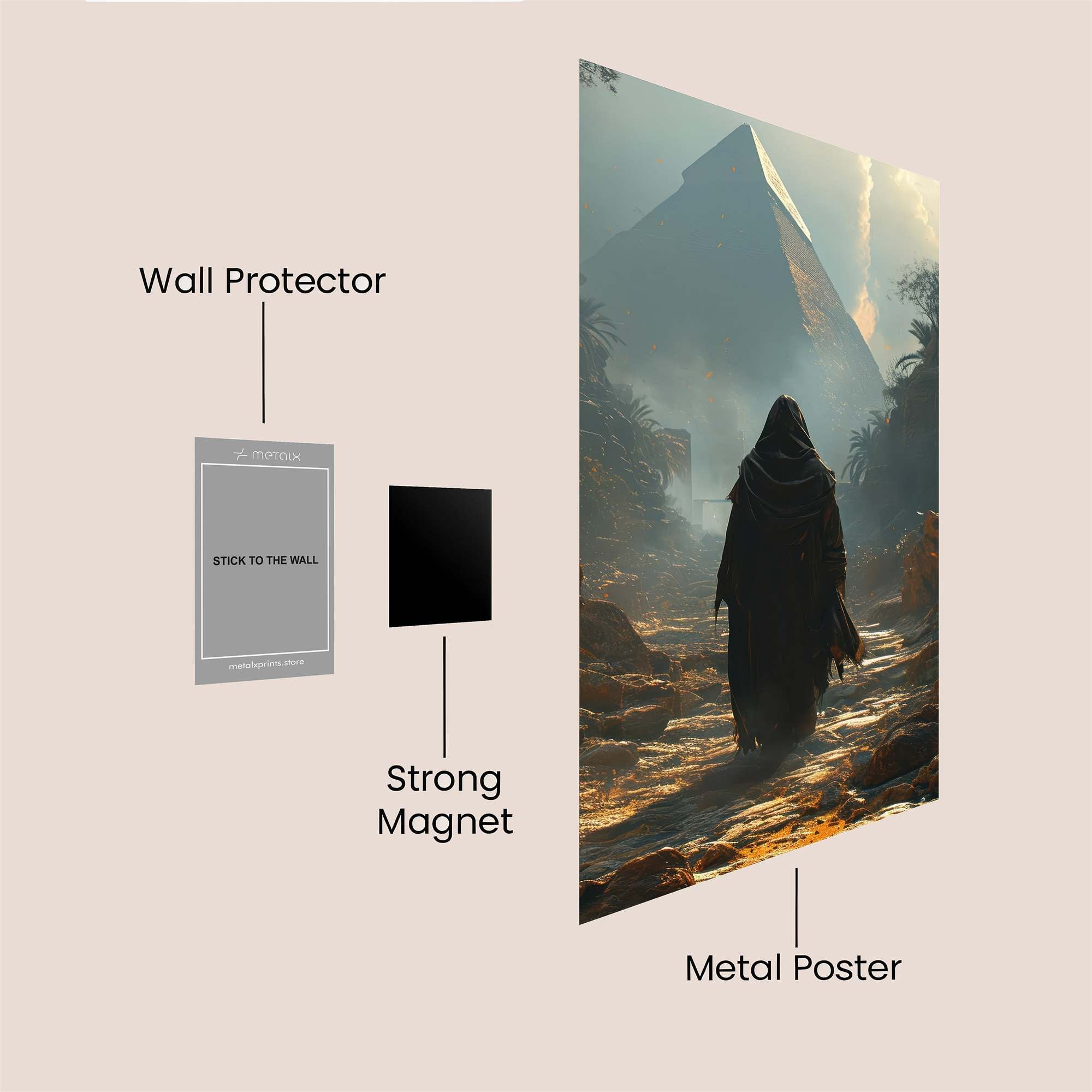 Pyramid Quest Safe Wall Magnetic / M
