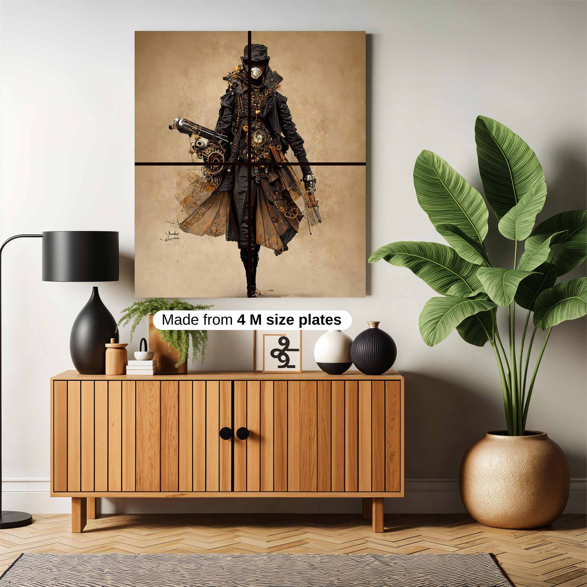 Steampunk Enigma Safe Wall Magnetic / M
