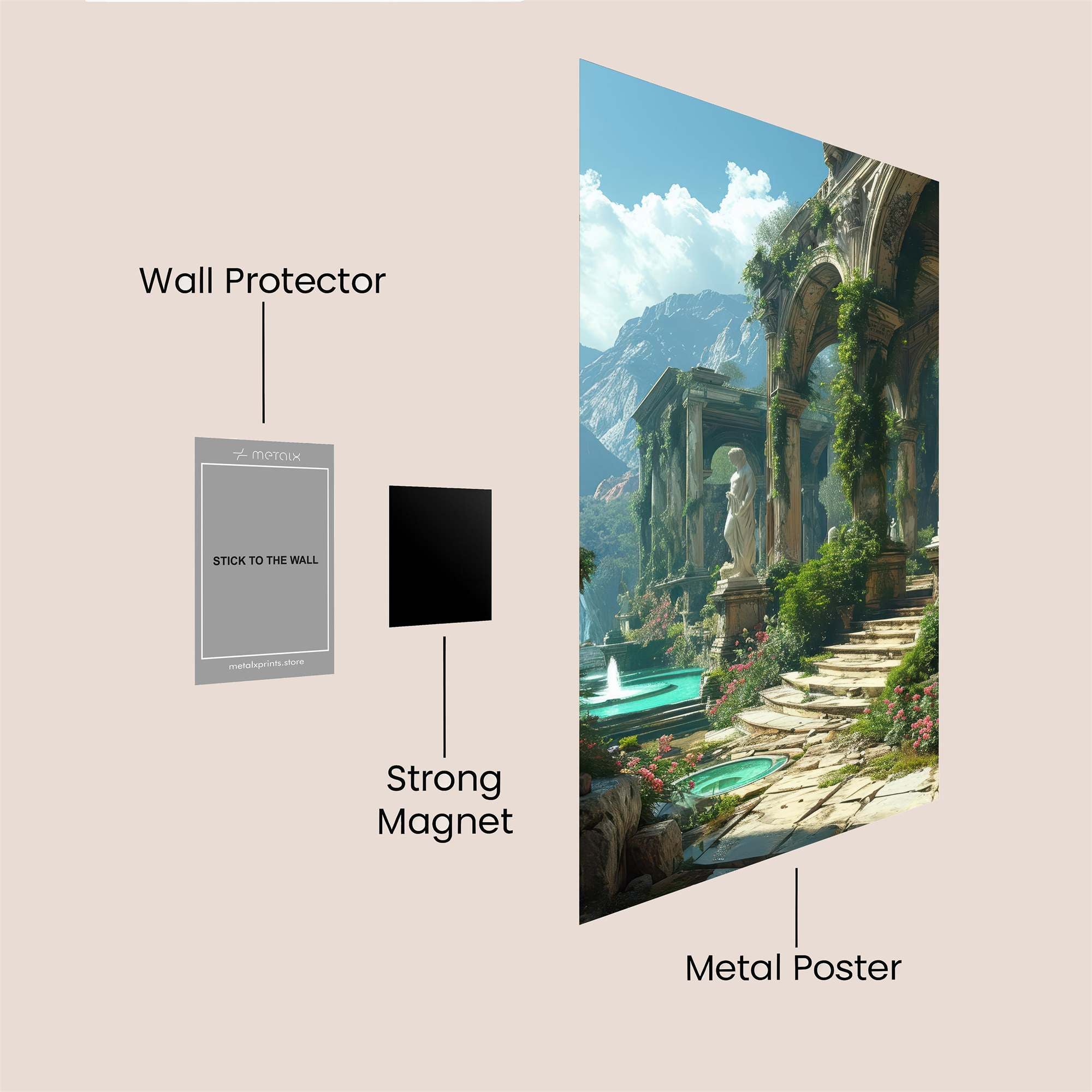 Statuesque Serenity Safe Wall Magnetic / M