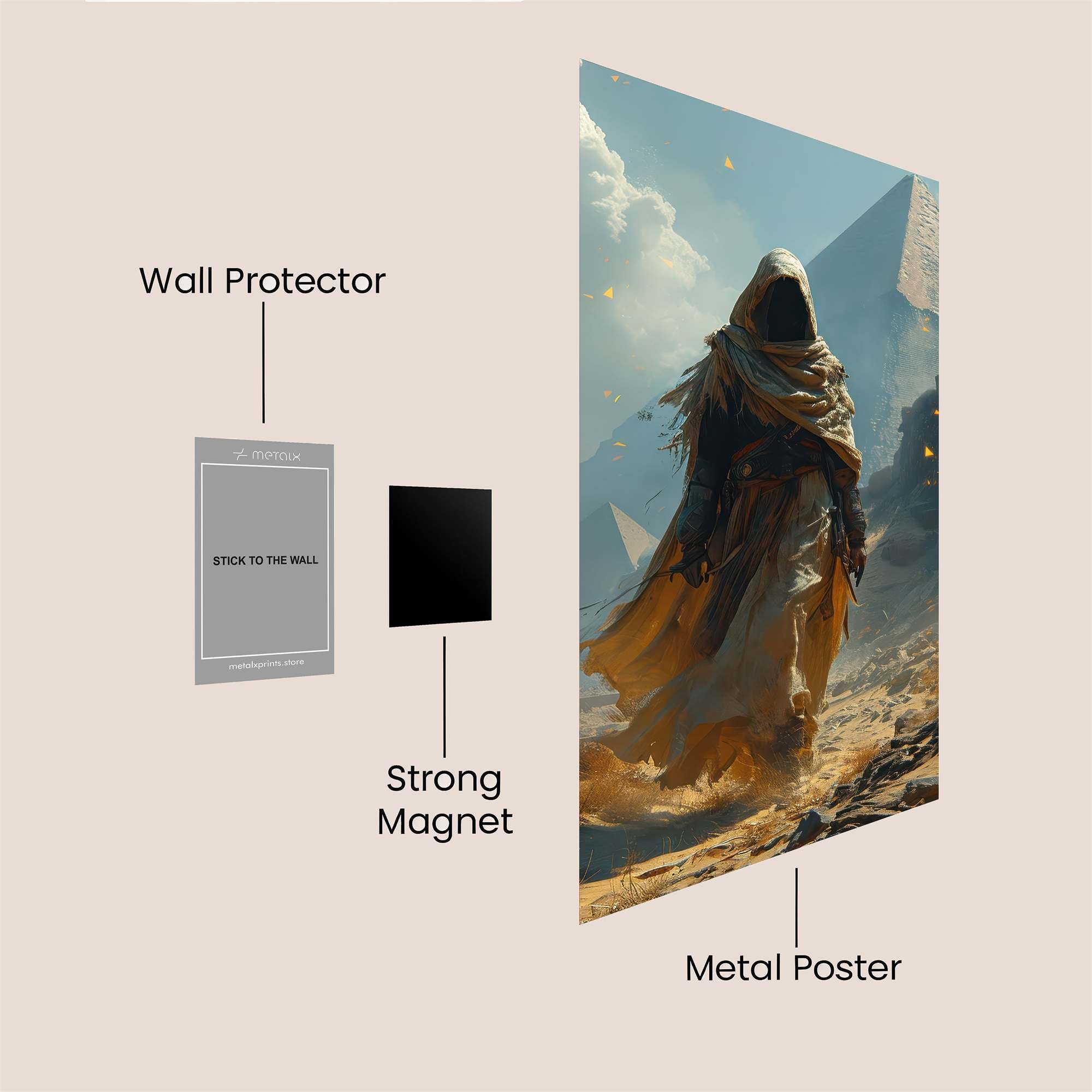 Pyramid Wanderer Safe Wall Magnetic / M