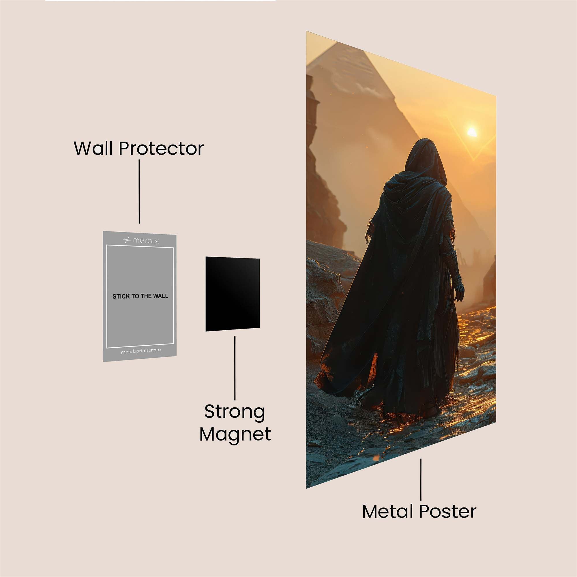 Pyramid Quest Safe Wall Magnetic / M