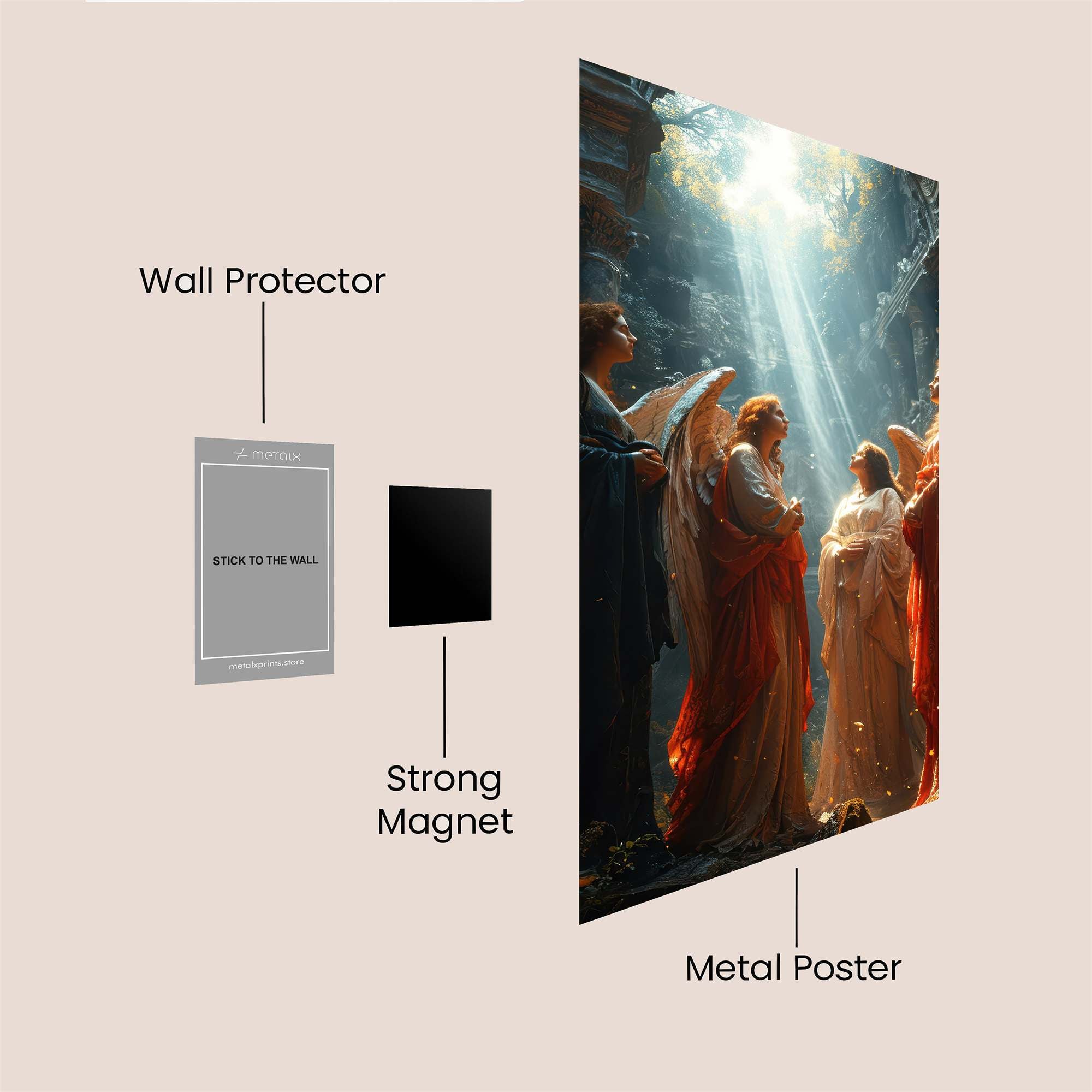 Angelic Serenity Safe Wall Magnetic / M