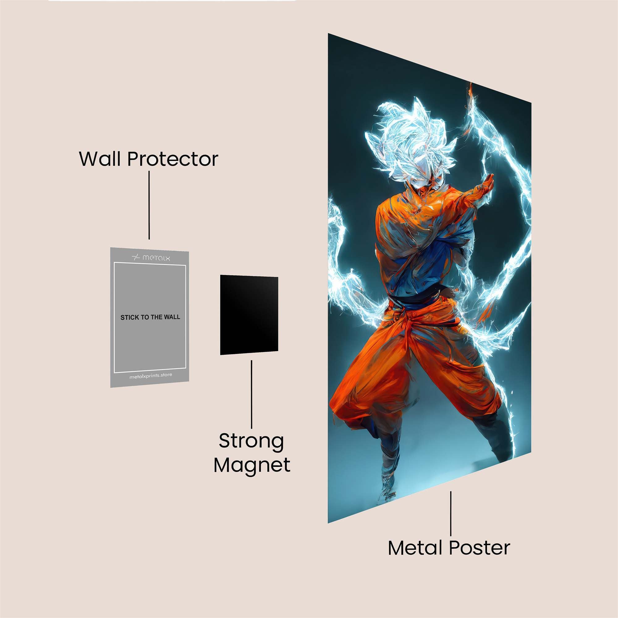 Goku Radiant Safe Wall Magnetic / M