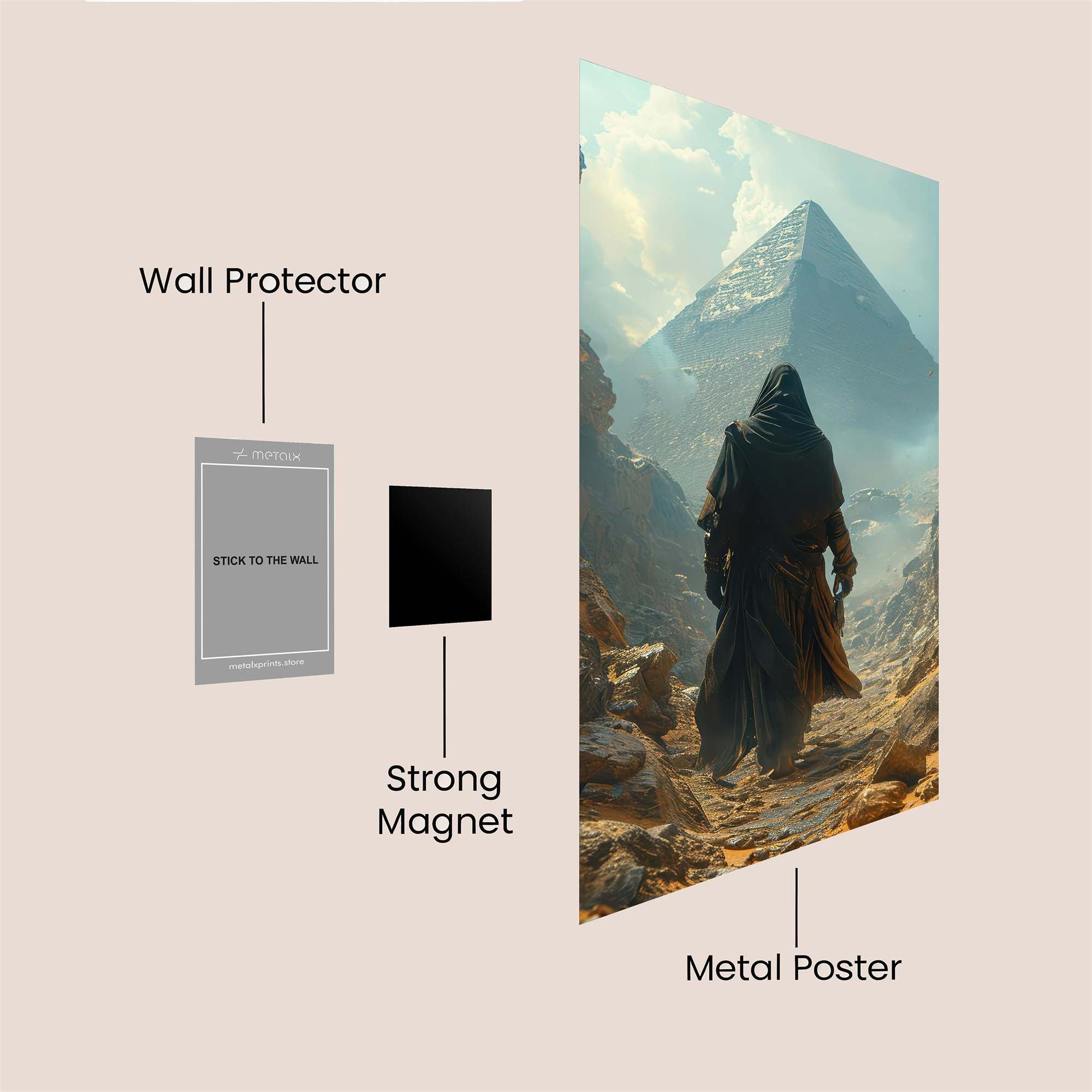 Pyramid Quest Safe Wall Magnetic / M
