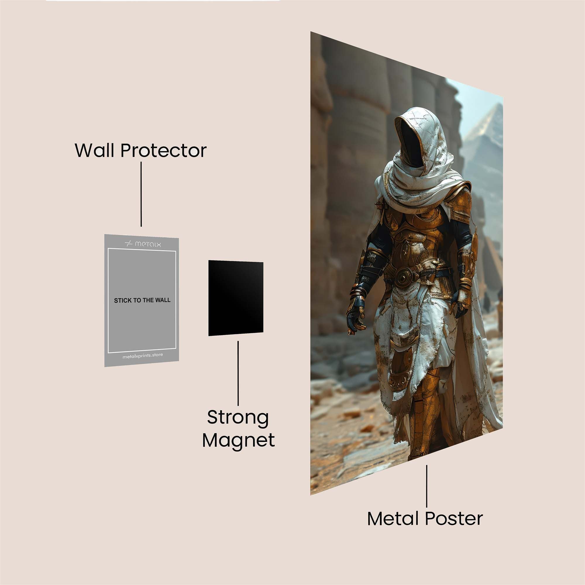 Bayek Mysterious Safe Wall Magnetic / M
