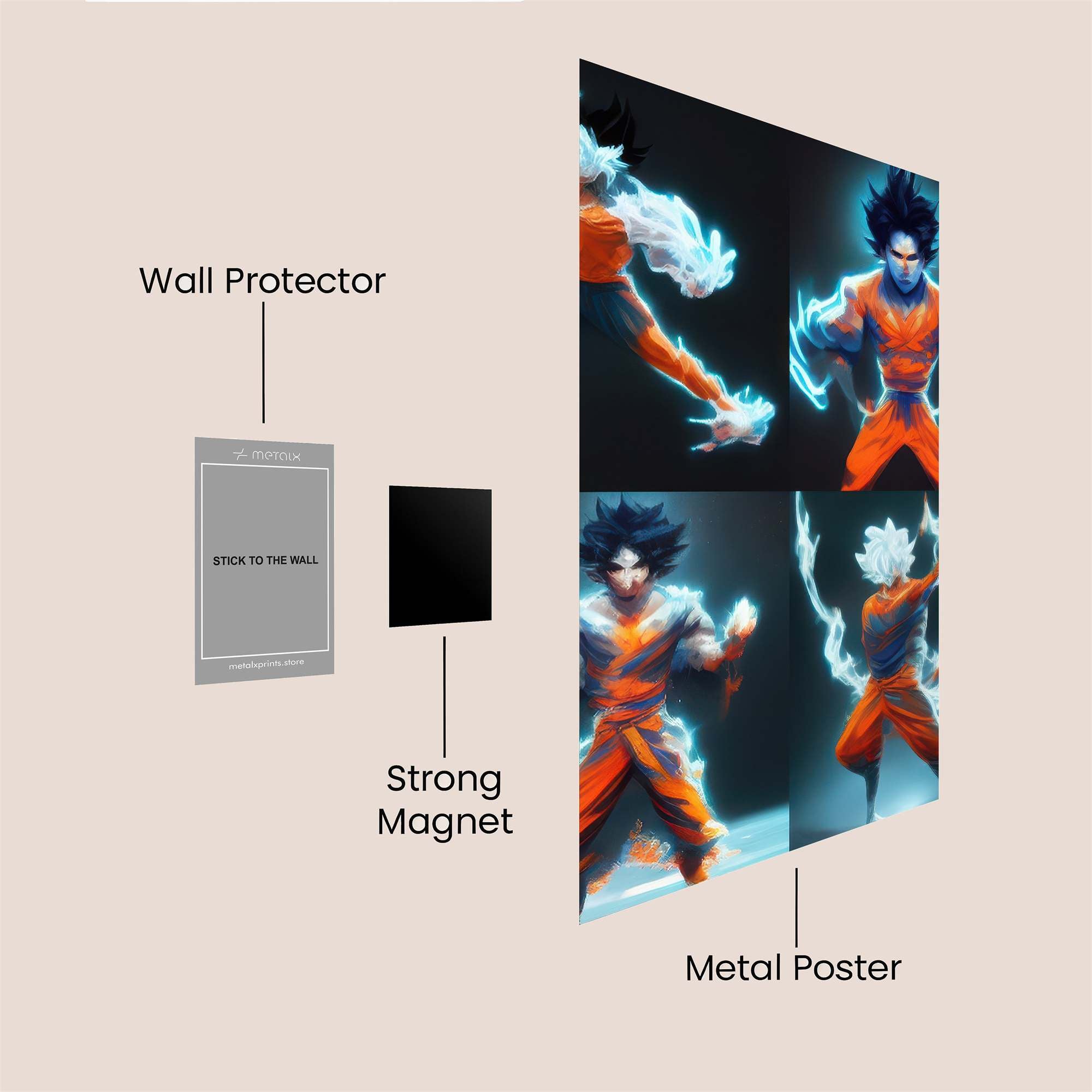 Goku Radiant Safe Wall Magnetic / M