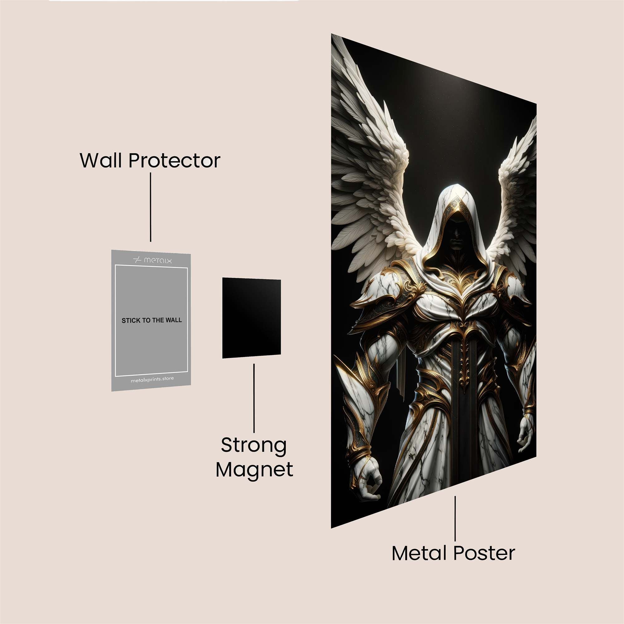 Angel Serenity Safe Wall Magnetic / M