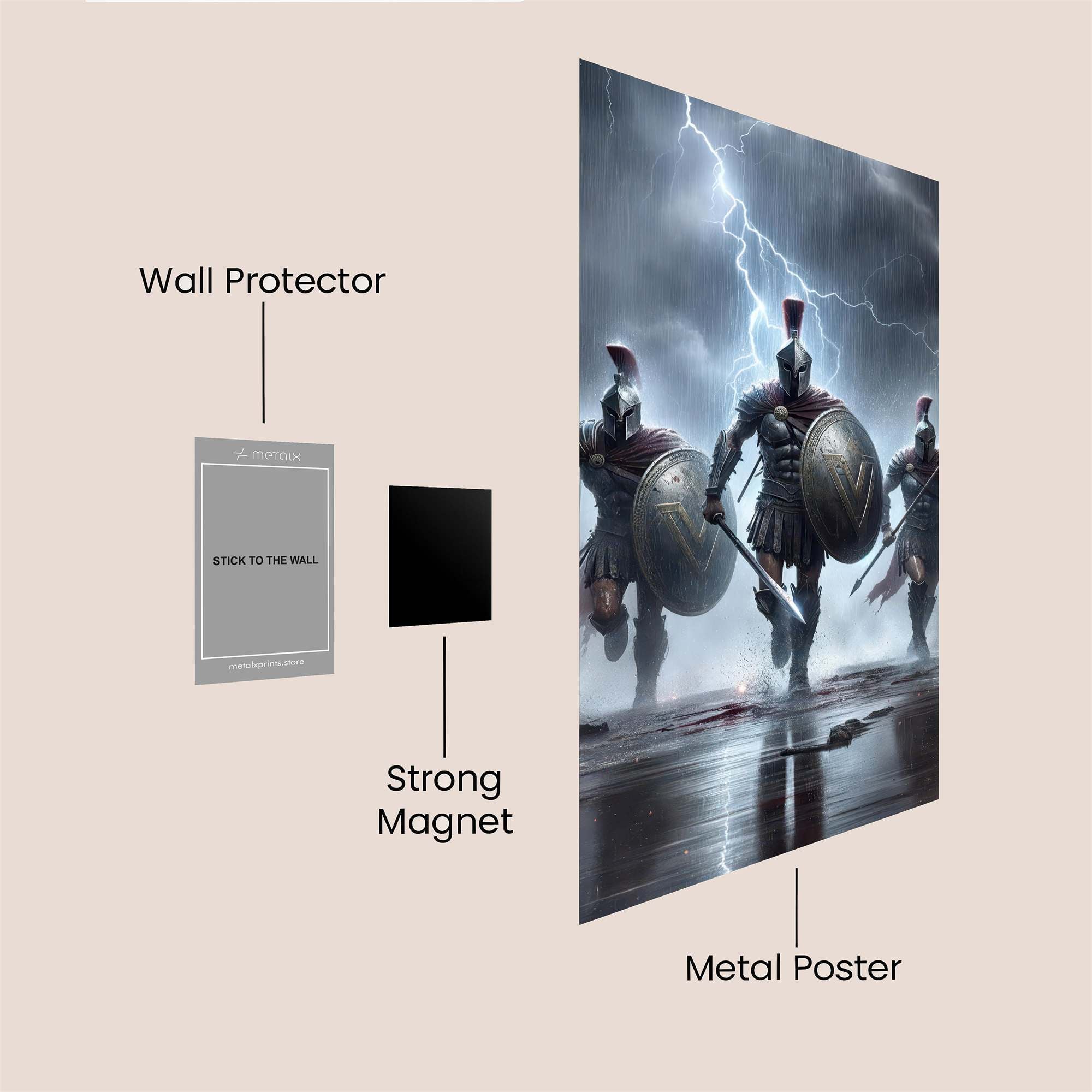Spartans Storm Safe Wall Magnetic / M