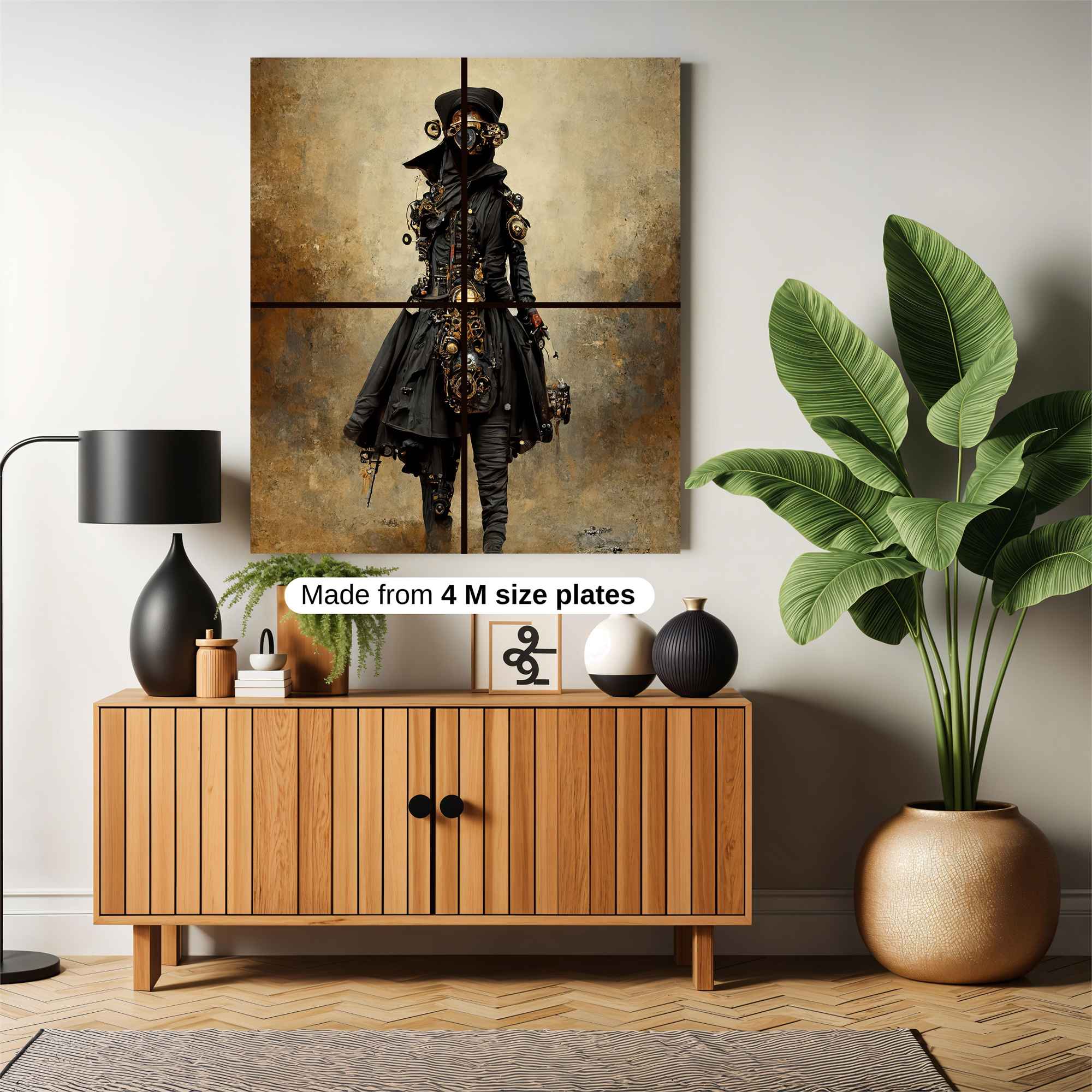 Steampunk Enigma Safe Wall Magnetic / M
