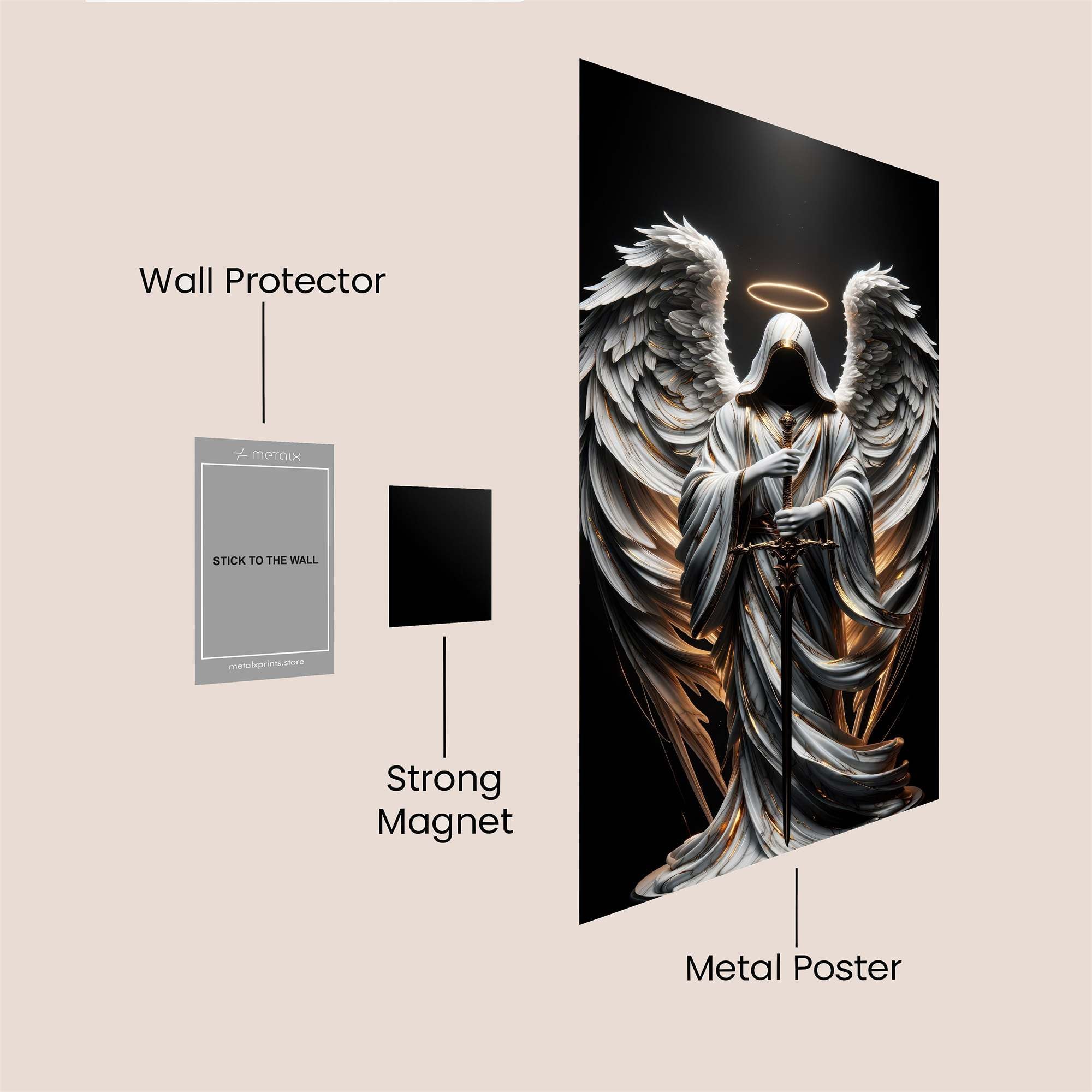 Angel Serenity Safe Wall Magnetic / M