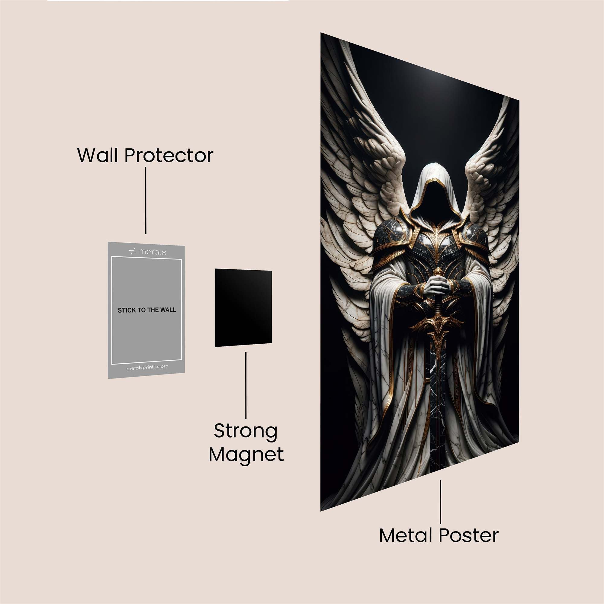 Angel Enigma Safe Wall Magnetic / M