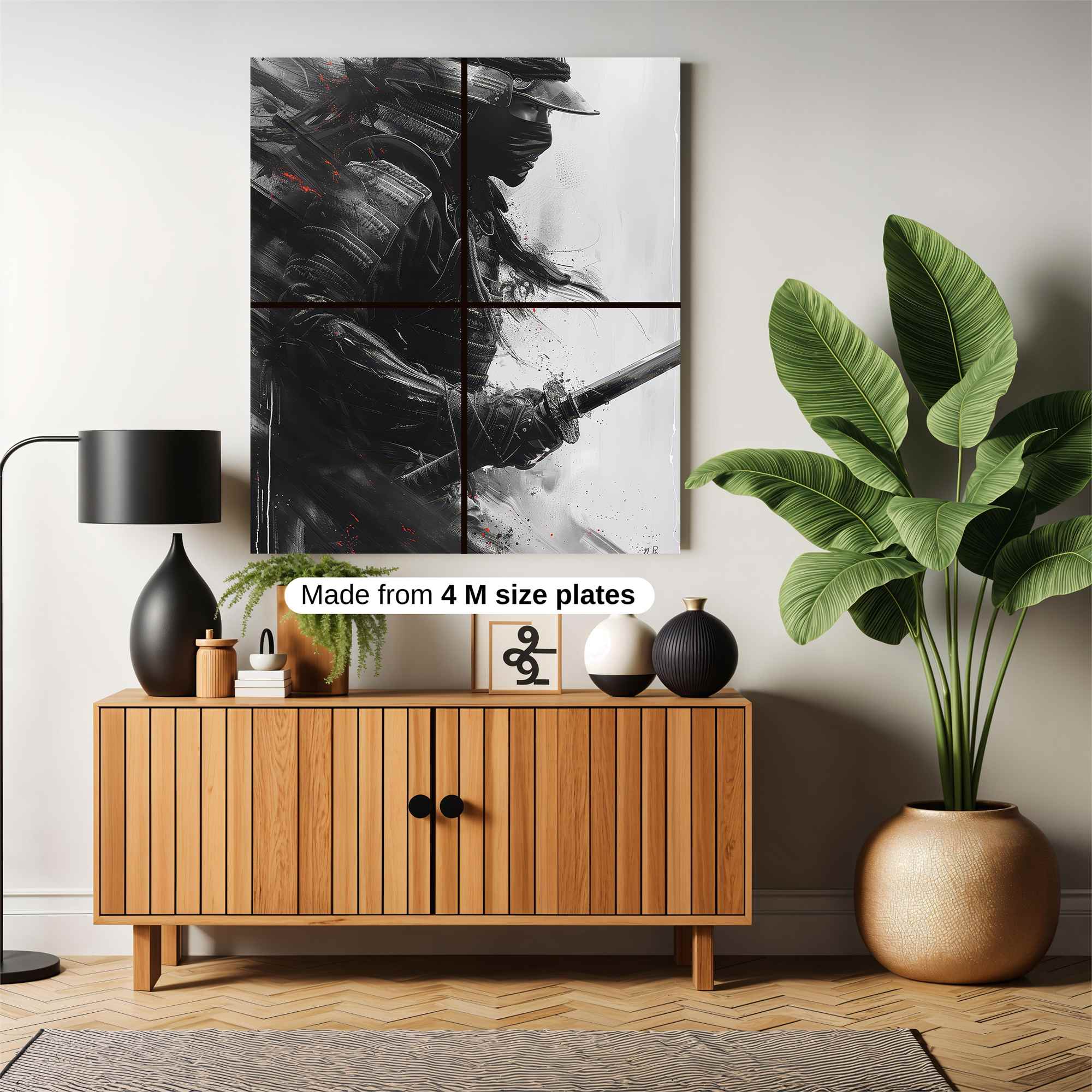 Samurai Shadow Safe Wall Magnetic / M