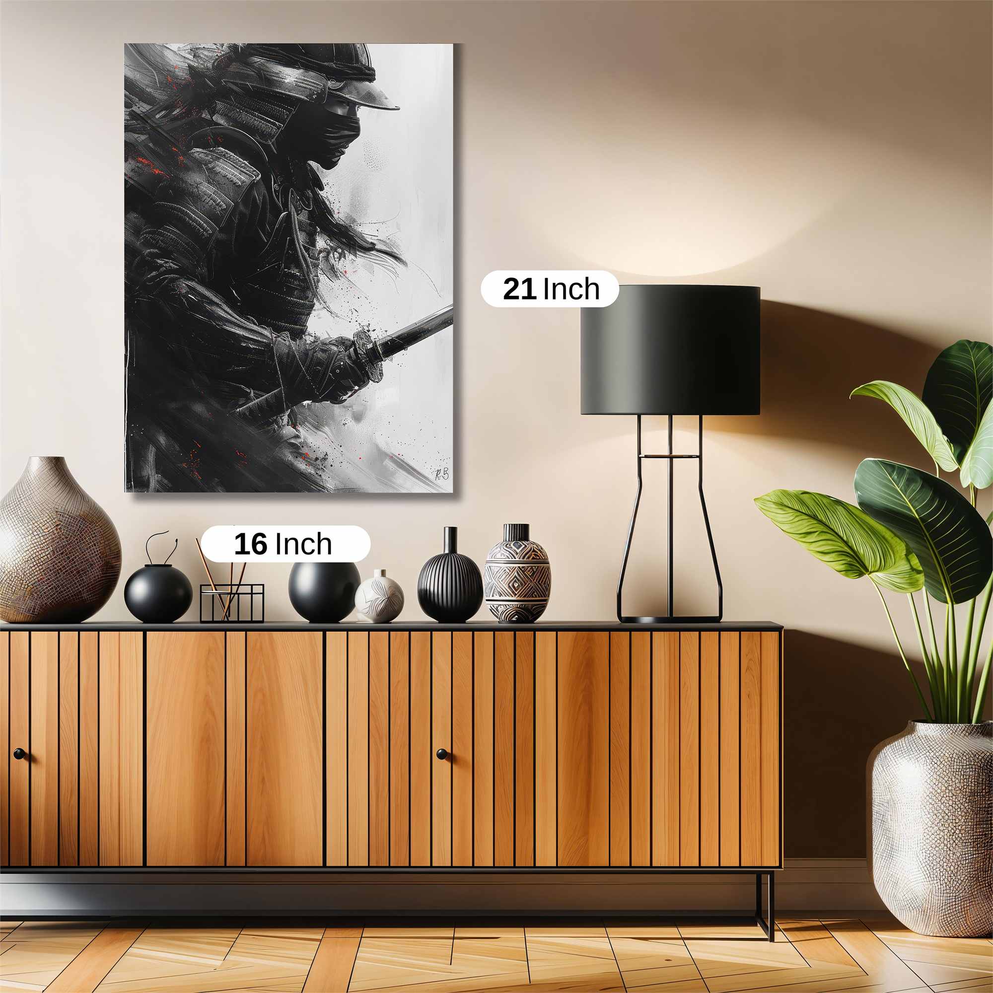 Samurai Shadow Safe Wall Magnetic / M