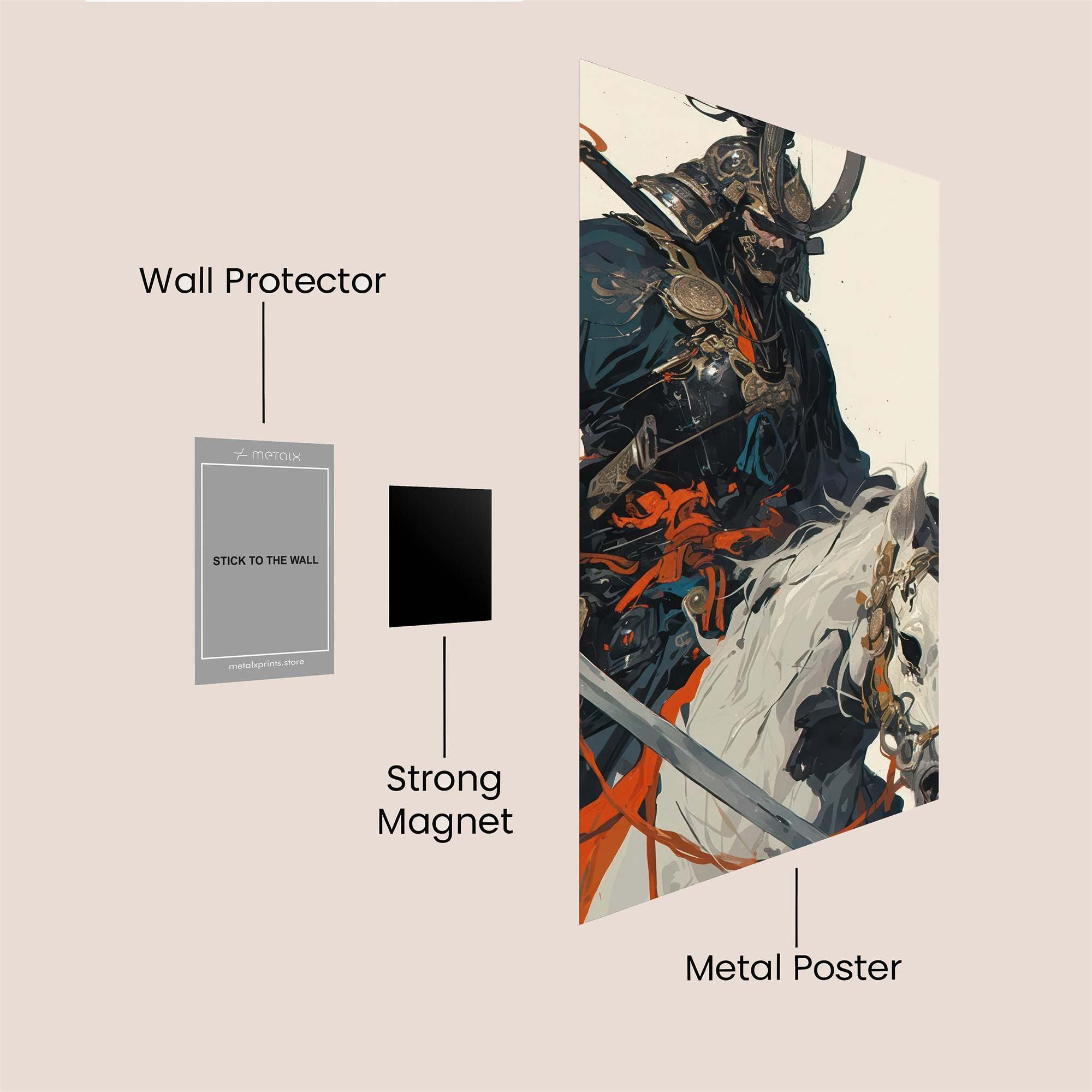 Samurai Valor Safe Wall Magnetic / M
