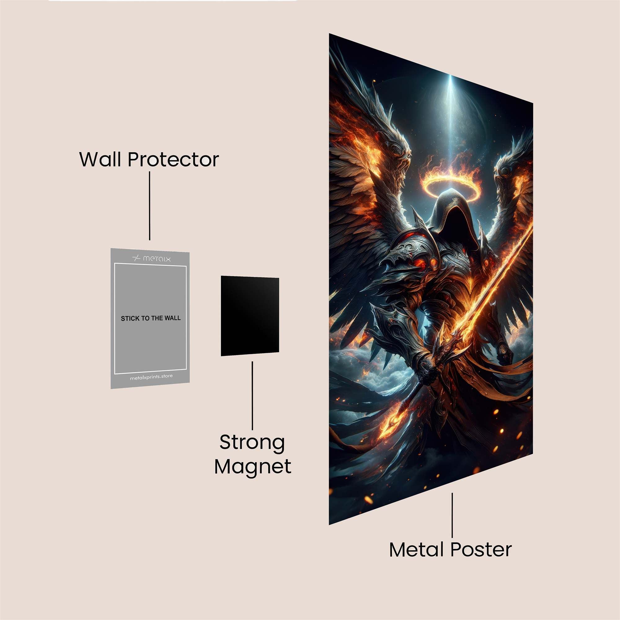 Angel Blaze Safe Wall Magnetic / M