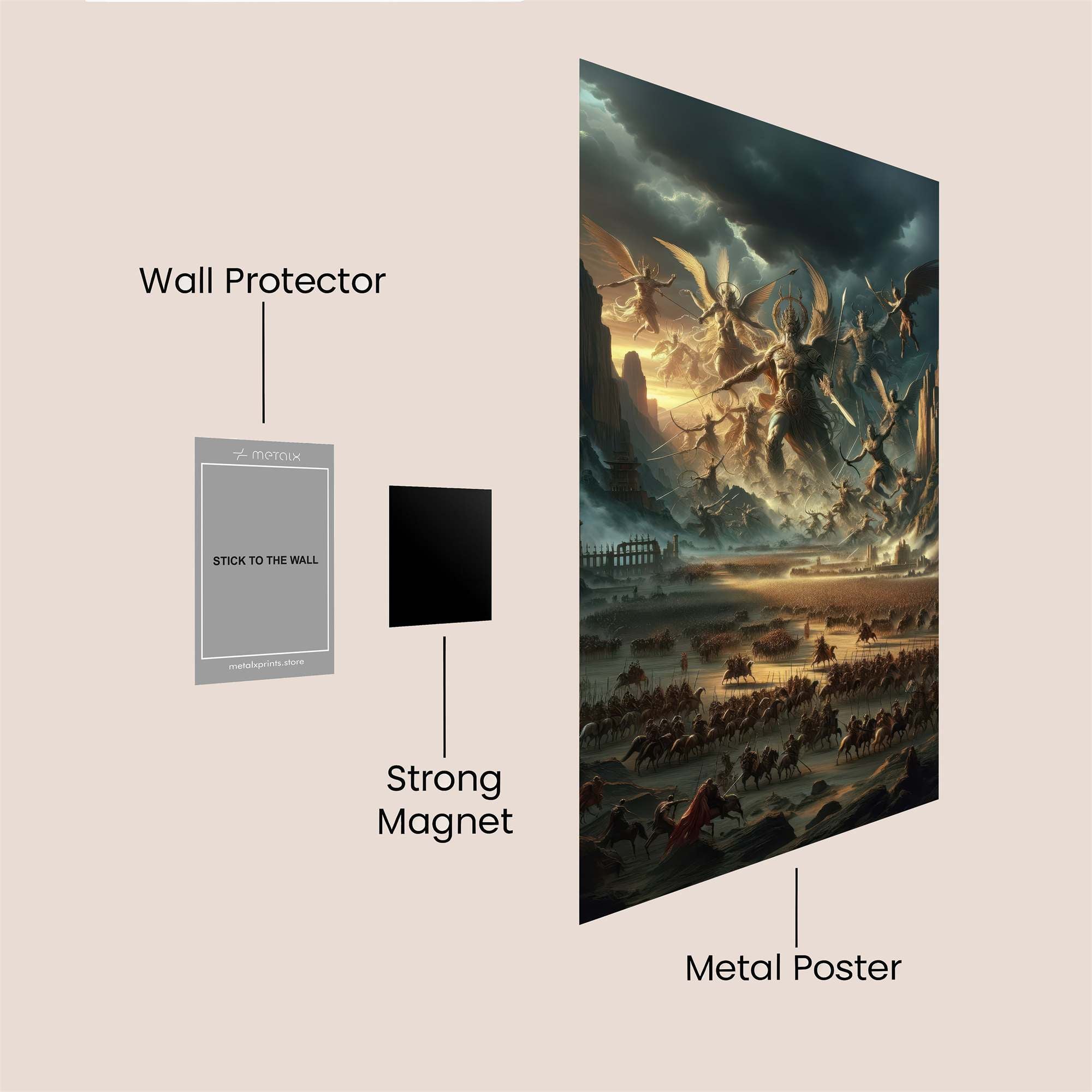 Apocalyptic Descent Safe Wall Magnetic / M